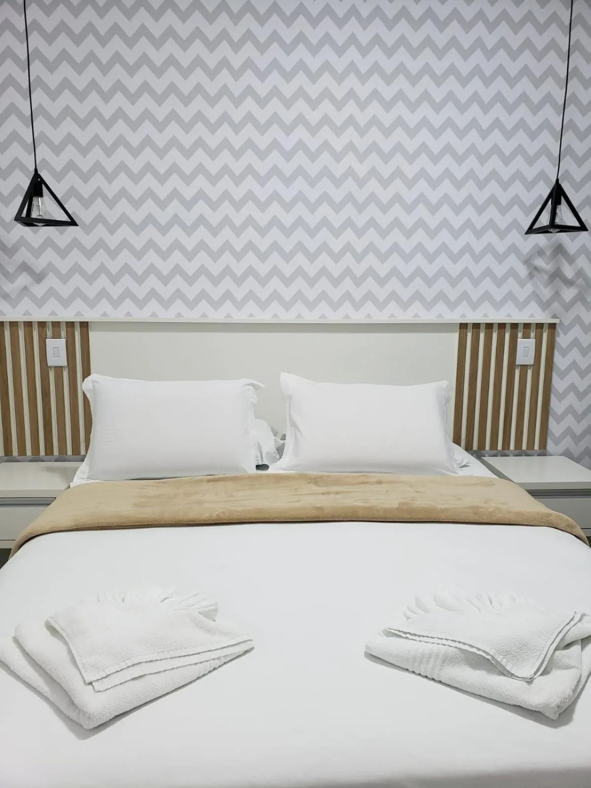 Bed in Pousada Recanto Jota Ge