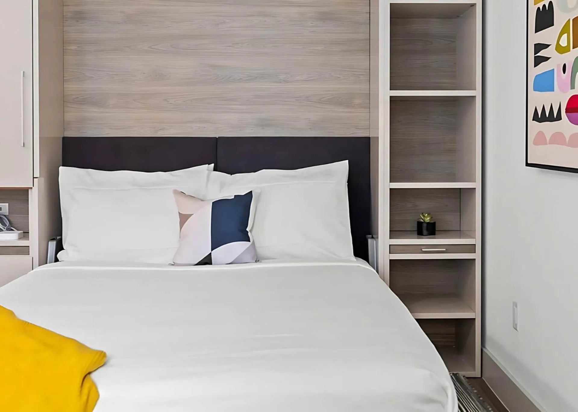 Bed in Placemakr Downtown Austin