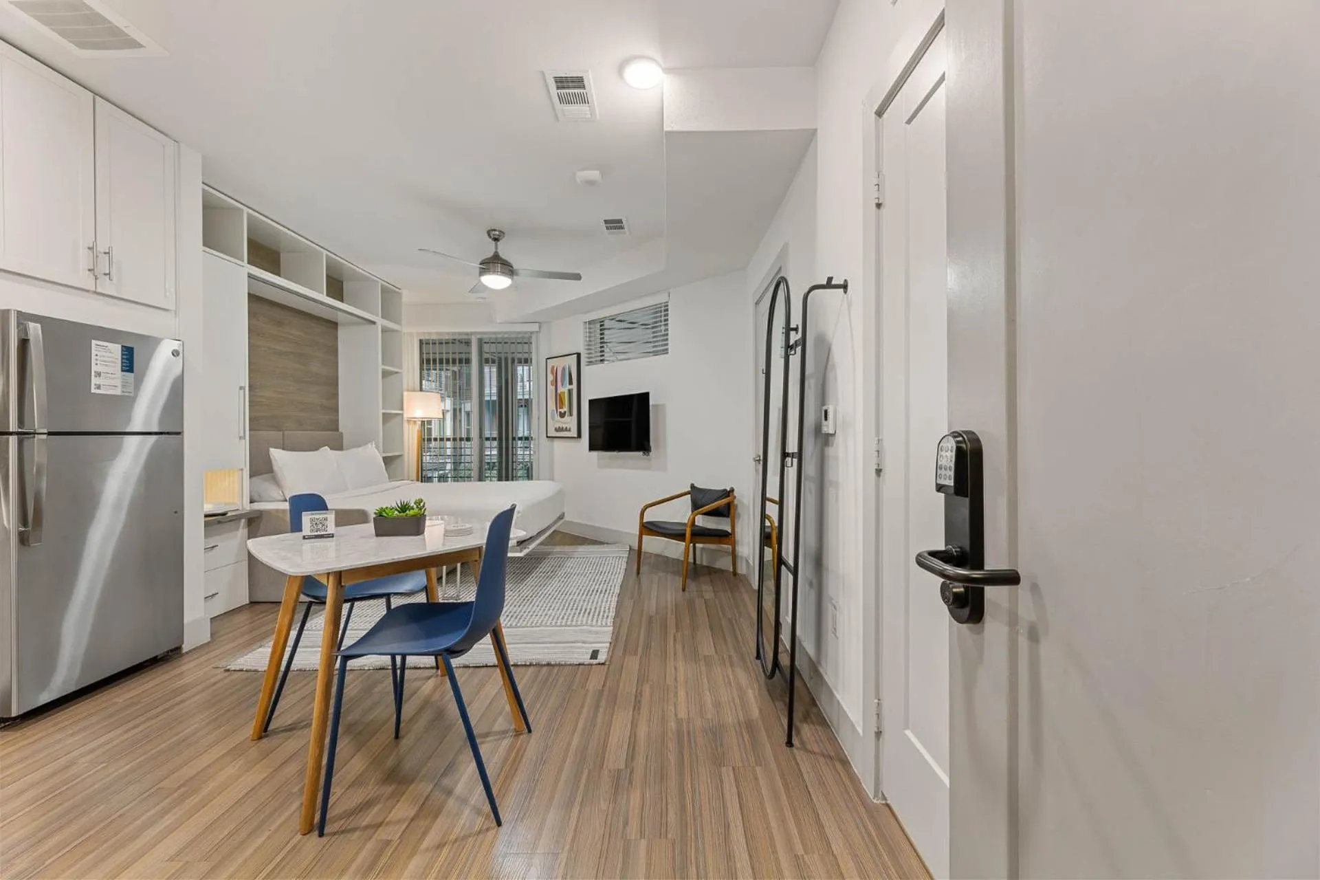 Living room in Placemakr Downtown Austin