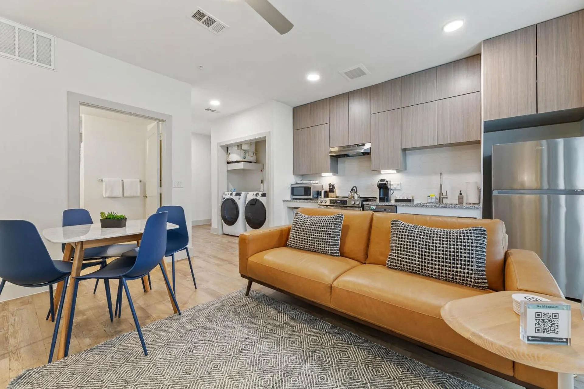 Living room in Placemakr Downtown Austin