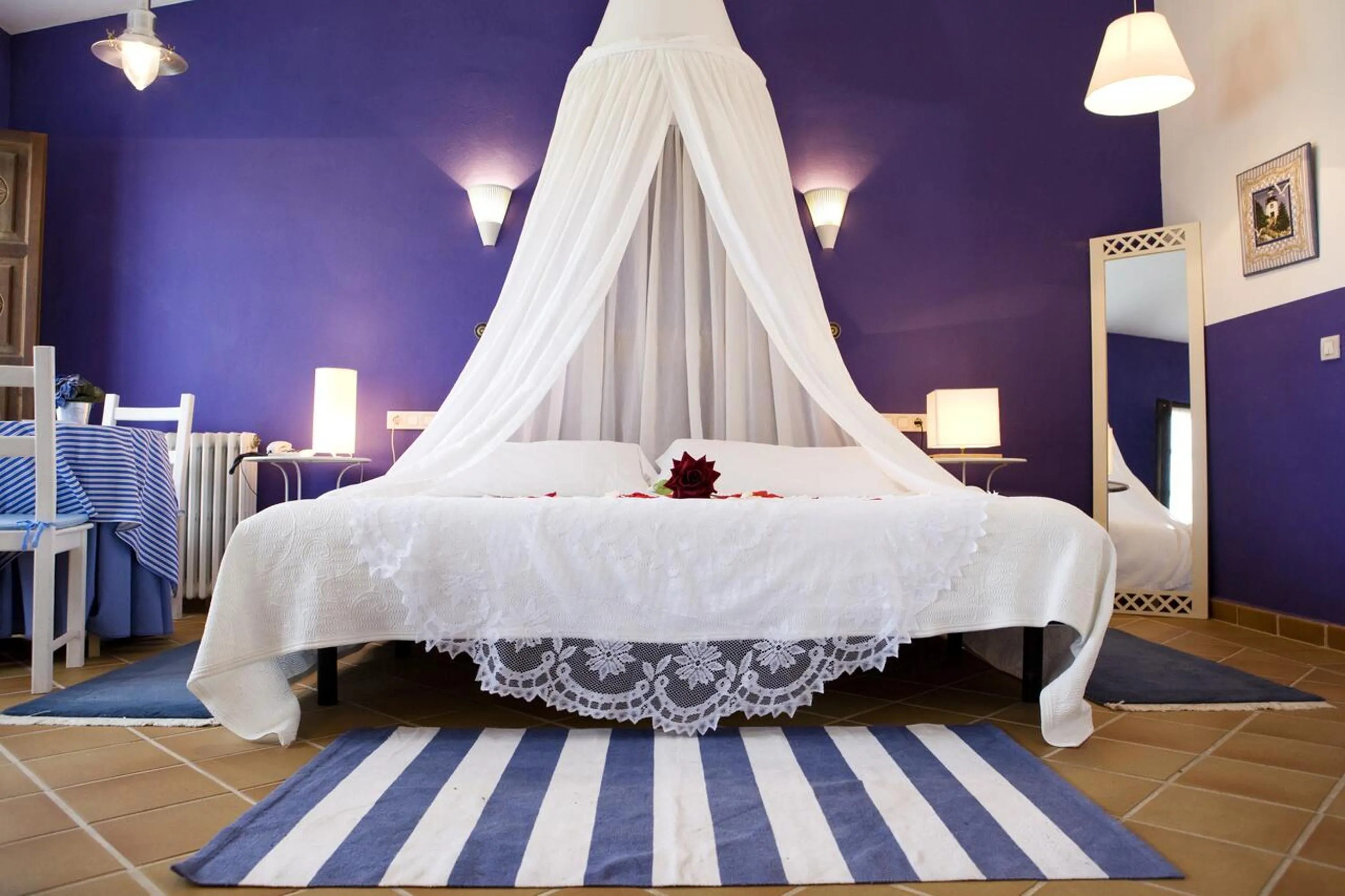 Bed in Hotel Rural La Llosa de Fombona