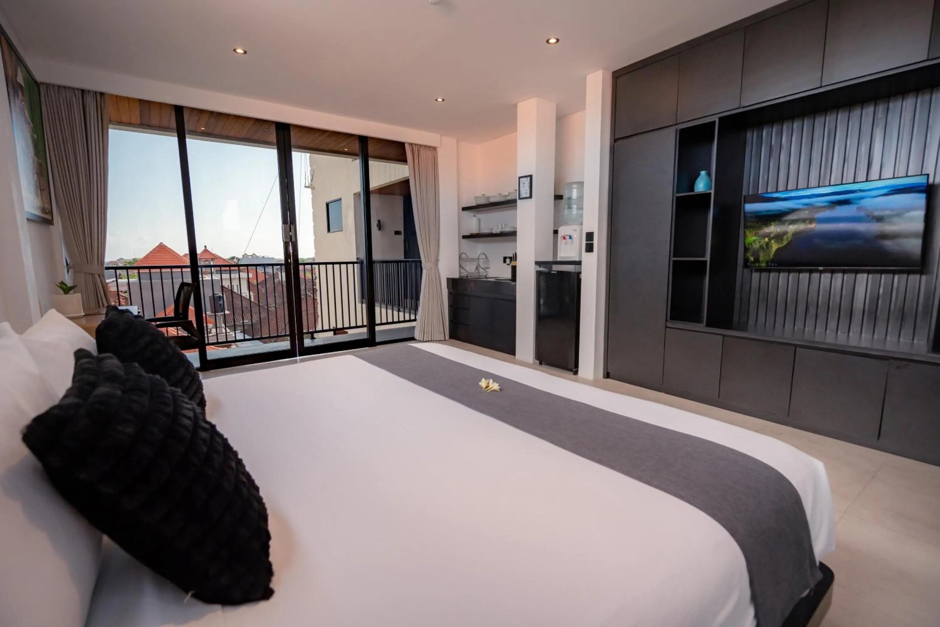 Bed in Onyx Beach Hotel