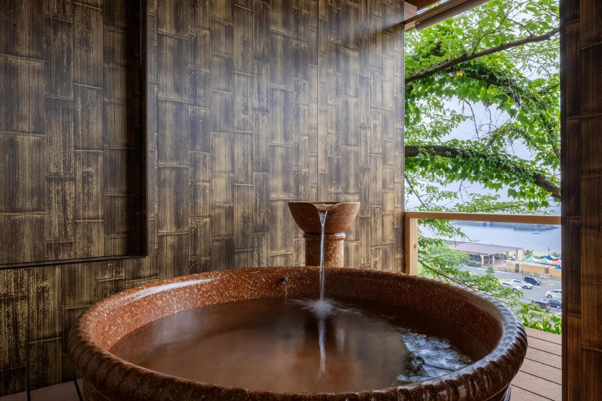 Open Air Bath in AtamiOnsen Nagahamaen