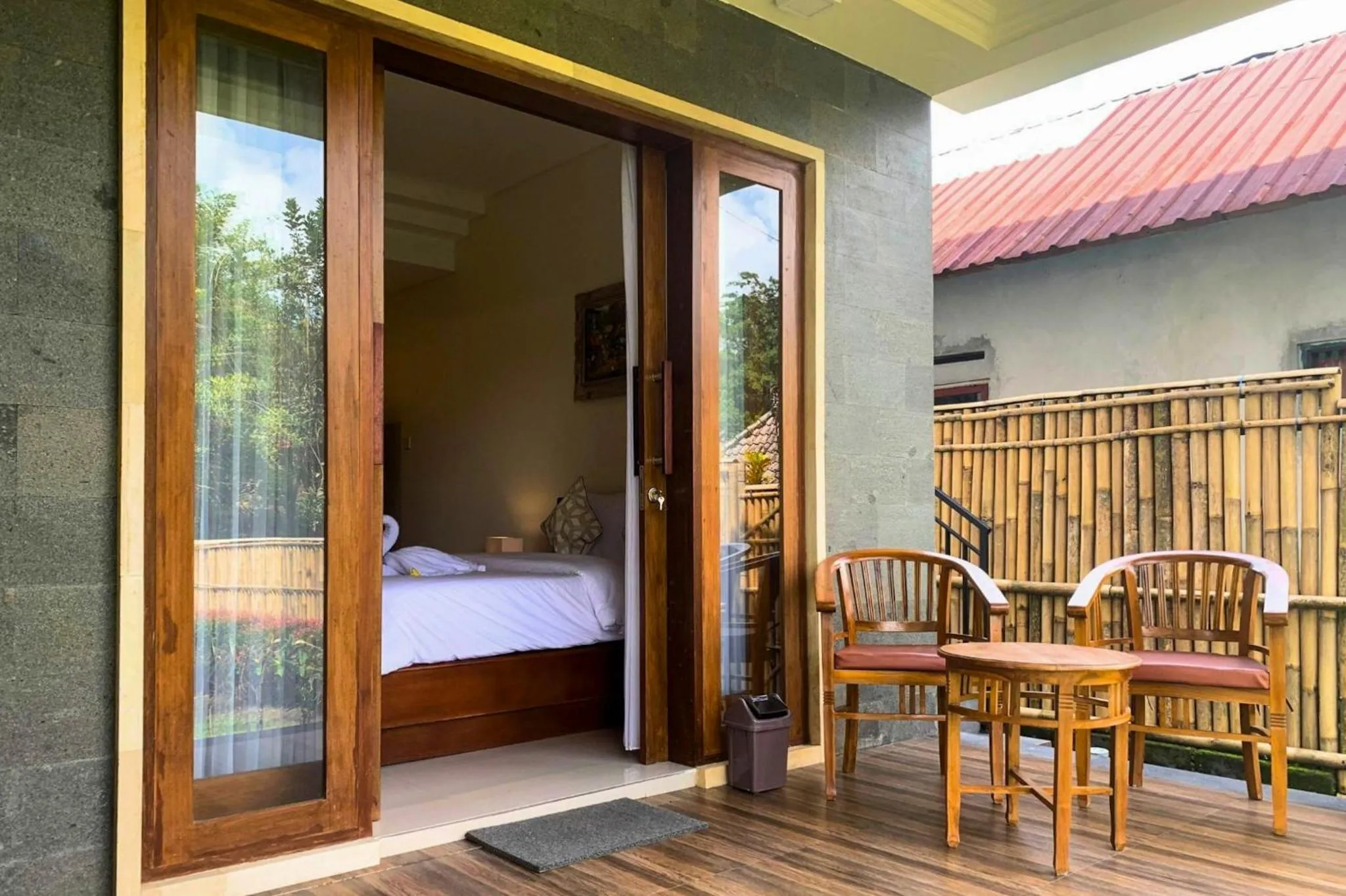 Patio, Bed in Gria Sindhu Homestay Sidemen by AGATA