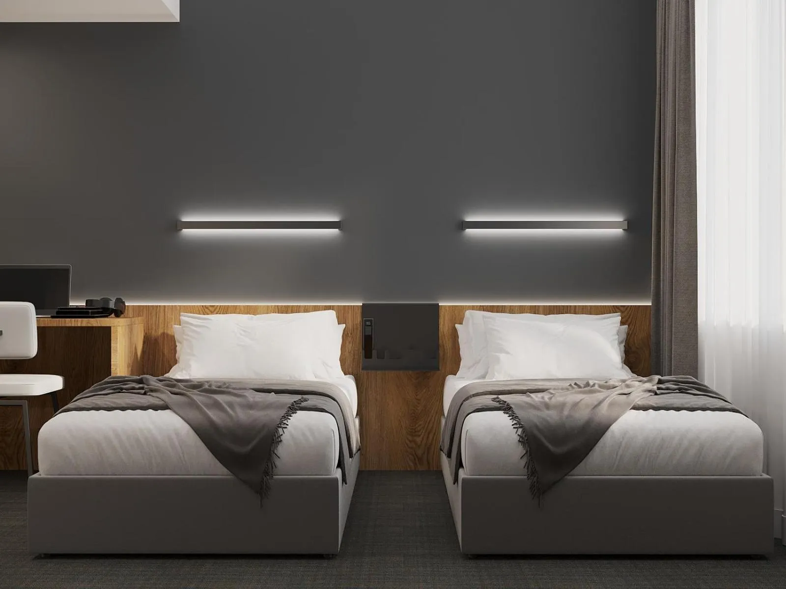 Bed in Duo Hotel by Futuro