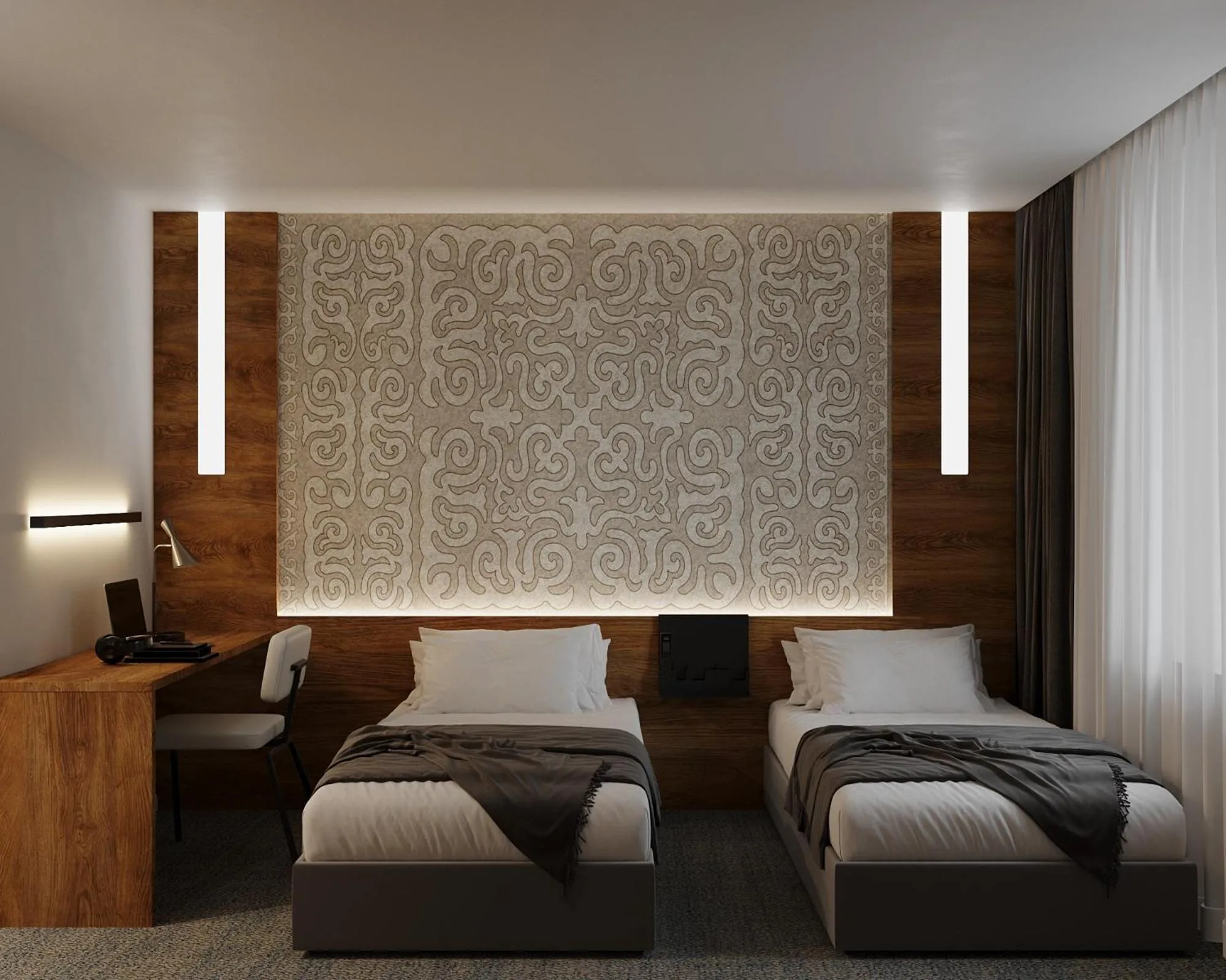 Bed in Duo Hotel by Futuro