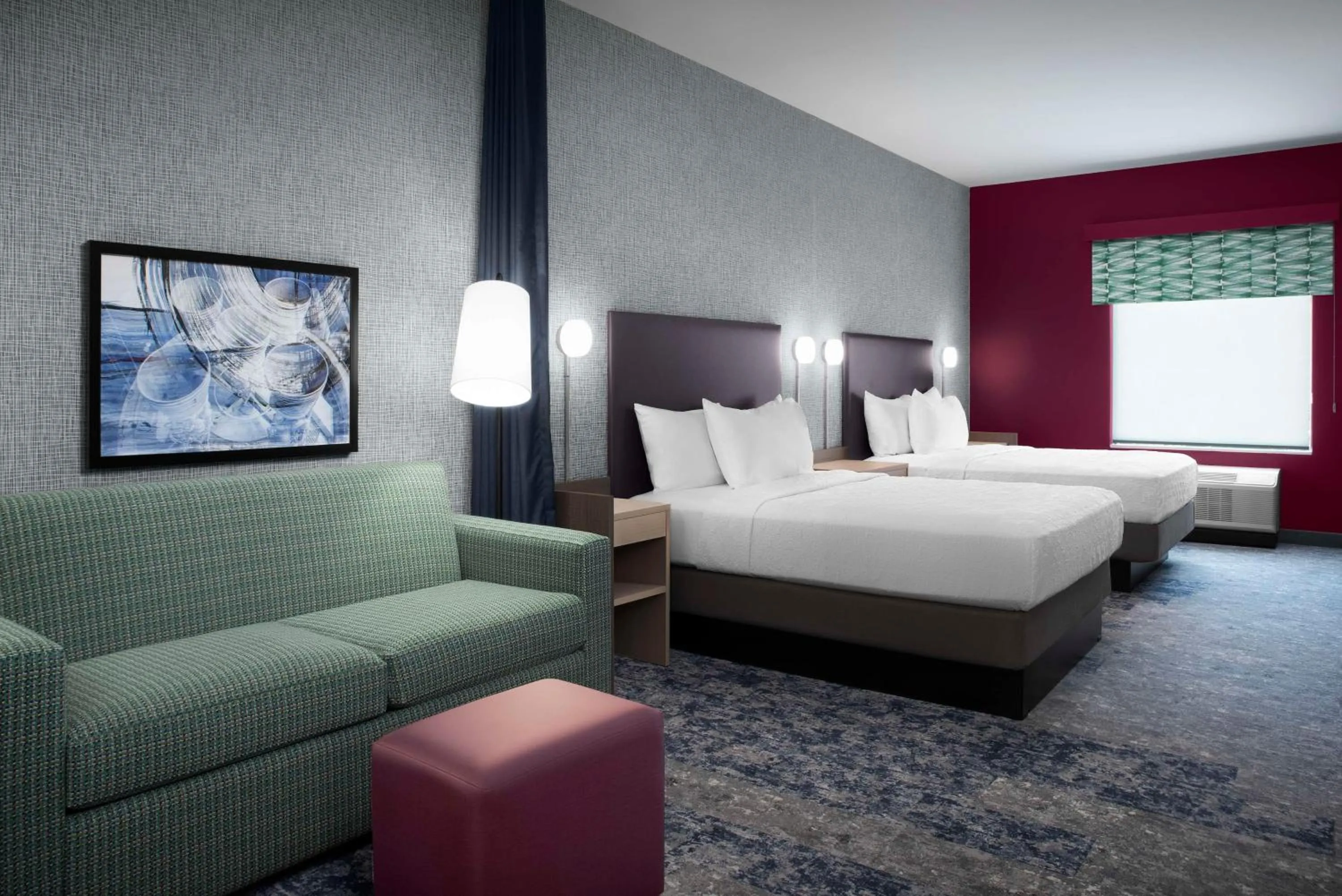 Living room, Bed in Home2 Suites By Hilton Athens I 65