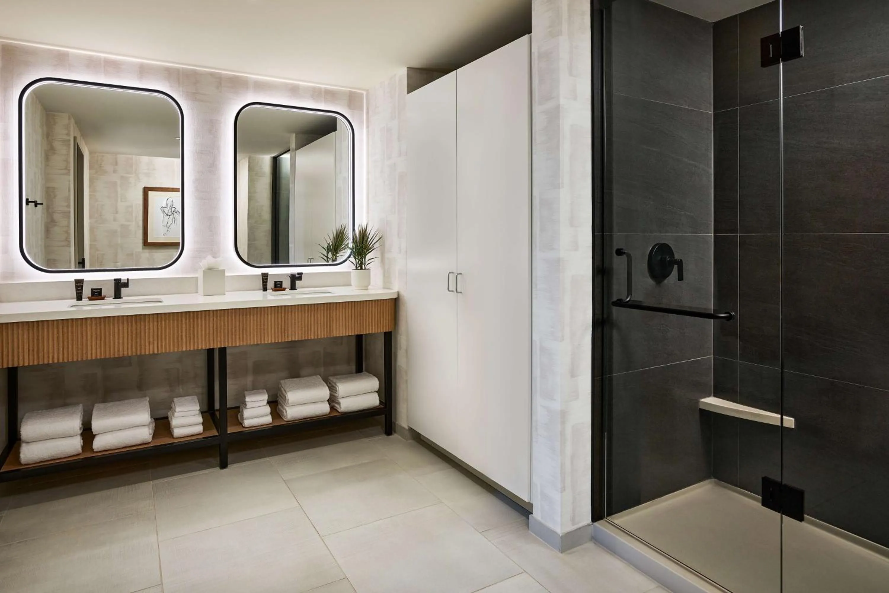 Bathroom in Lively Hotel On Oak Oklahoma City, Tapestry By Hilton