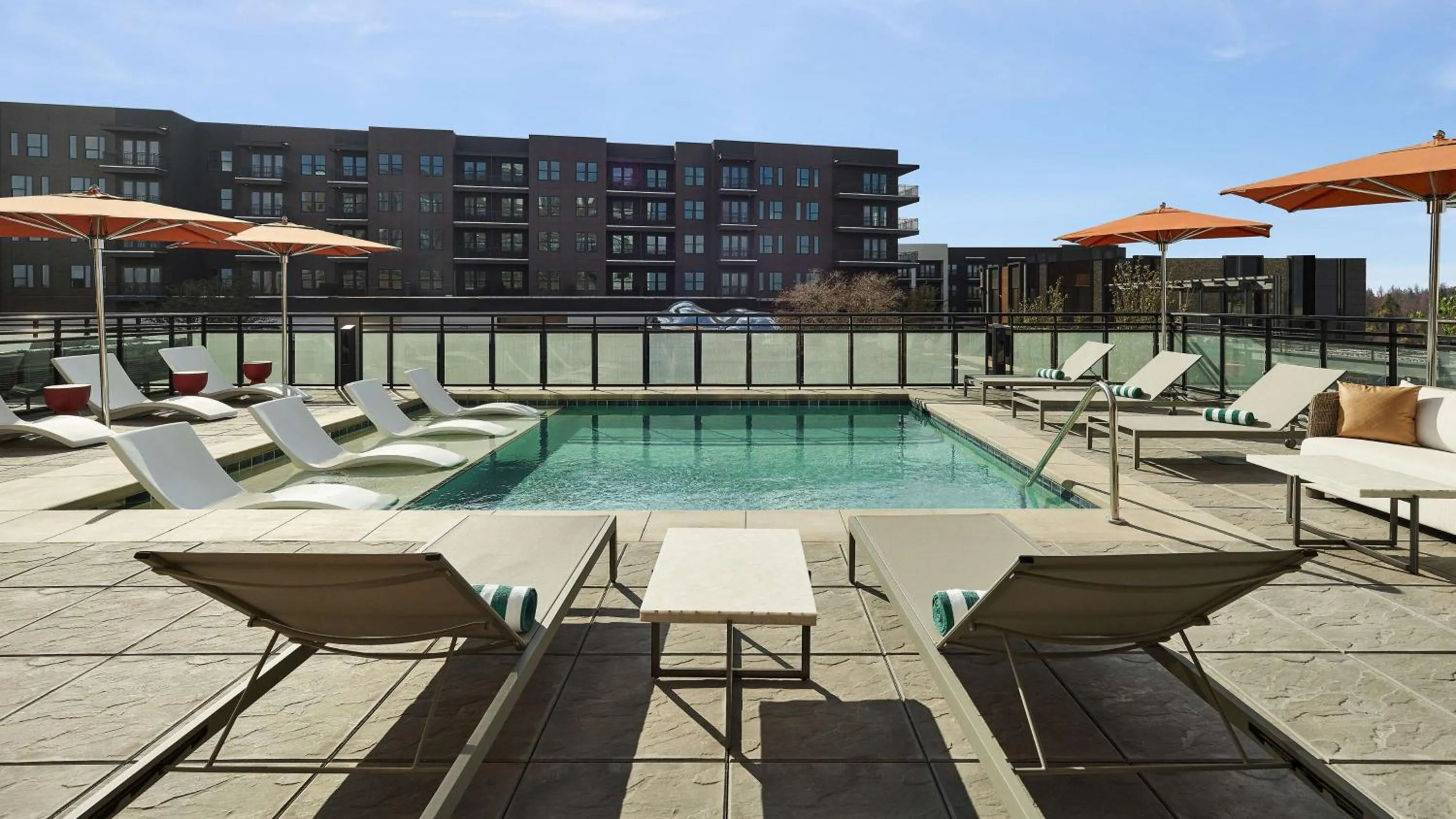 Pool view in Lively Hotel On Oak Oklahoma City, Tapestry By Hilton