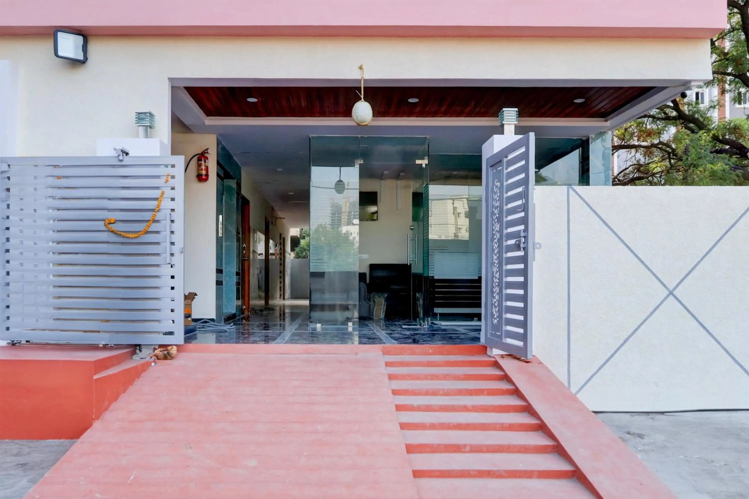 Facade/entrance in Super Townhouse Nanak Ram Guda Near WaveRock SEZ