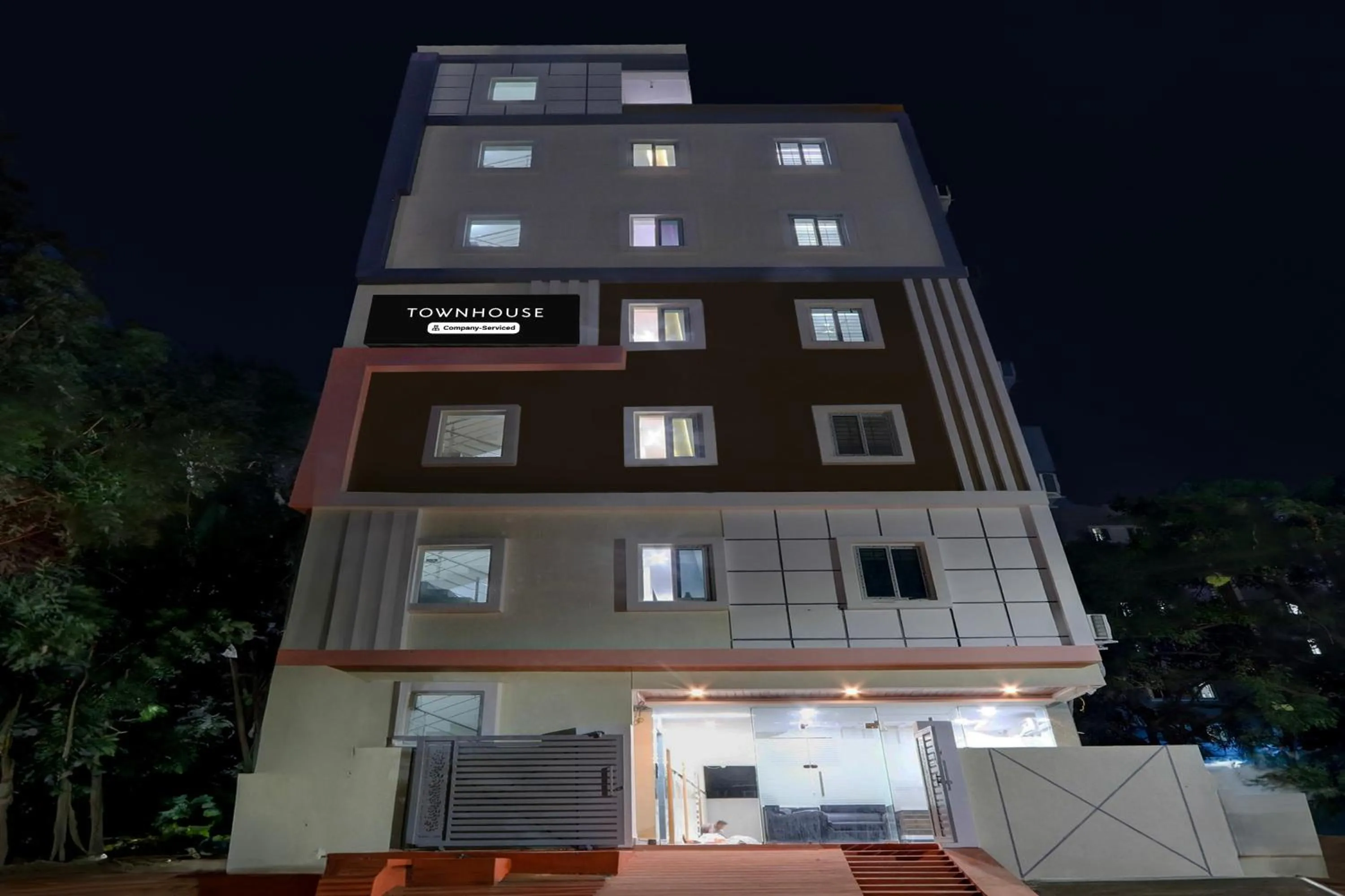 Facade/entrance in Super Townhouse Nanak Ram Guda Near WaveRock SEZ