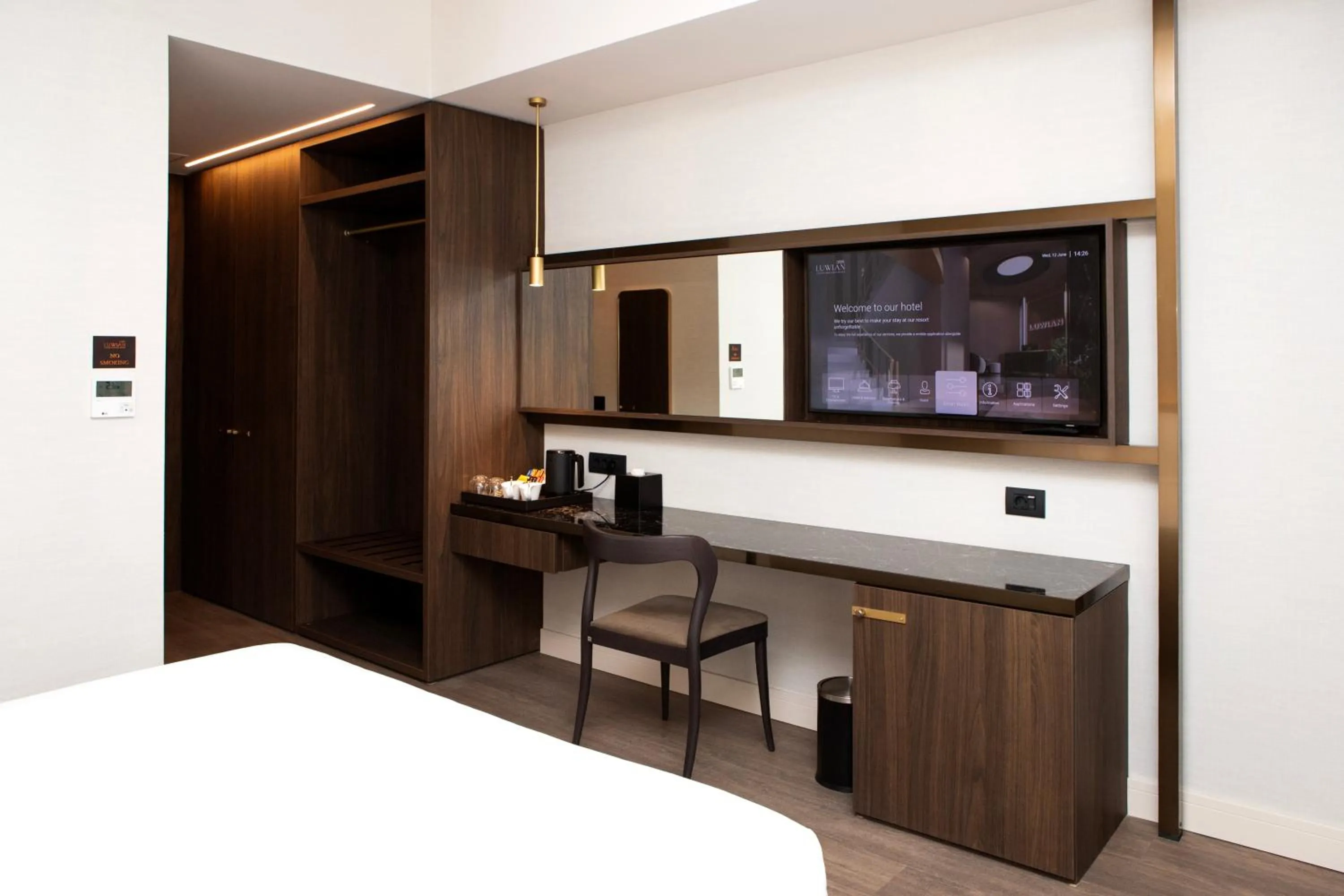 TV and multimedia, Bed in Luwian Athens Boutique Hotel