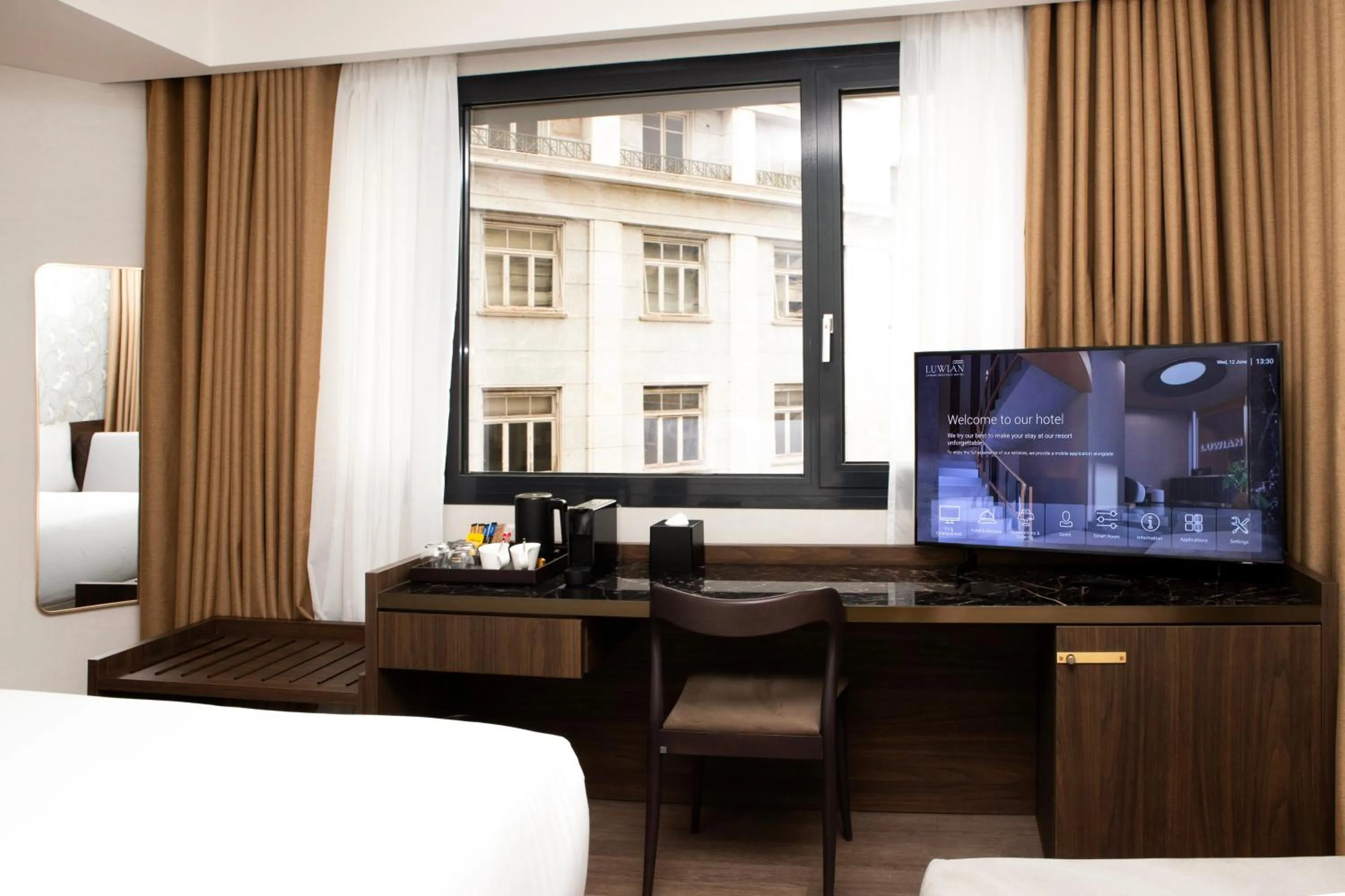 TV and multimedia, Bed in Luwian Athens Boutique Hotel