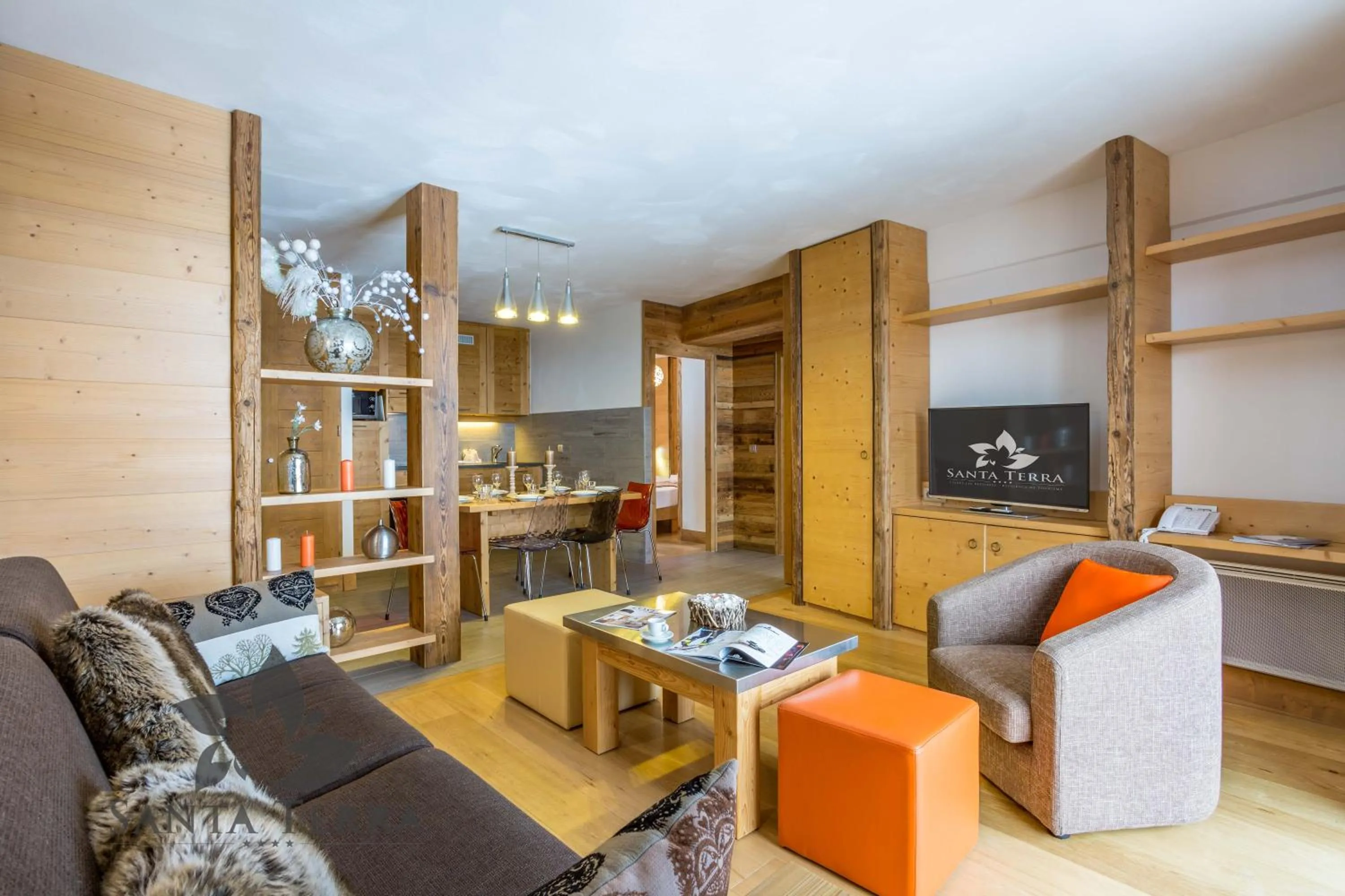 Living room in Résidence Santa Terra