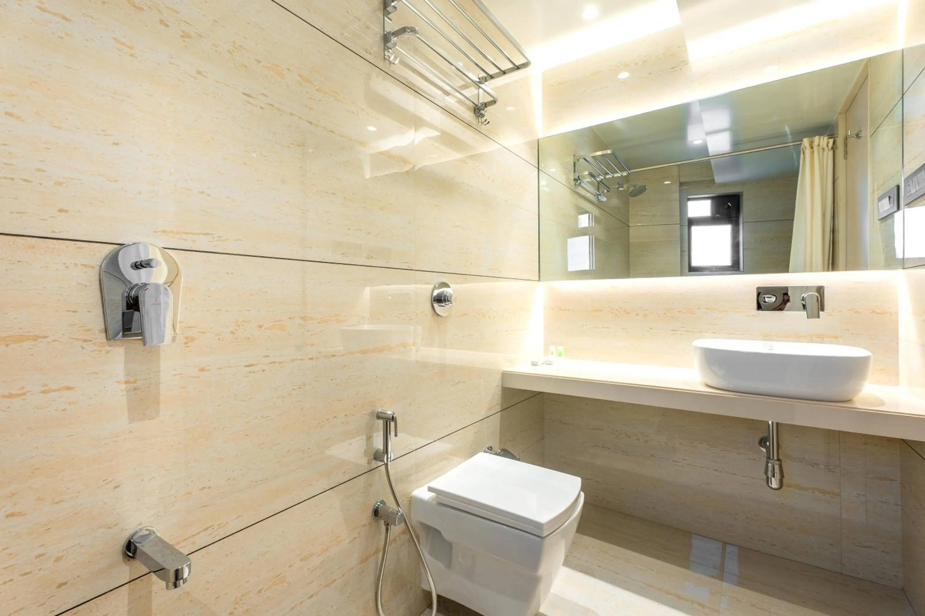 Shower in Hotel Supreme Comforts - Mumbai Airport