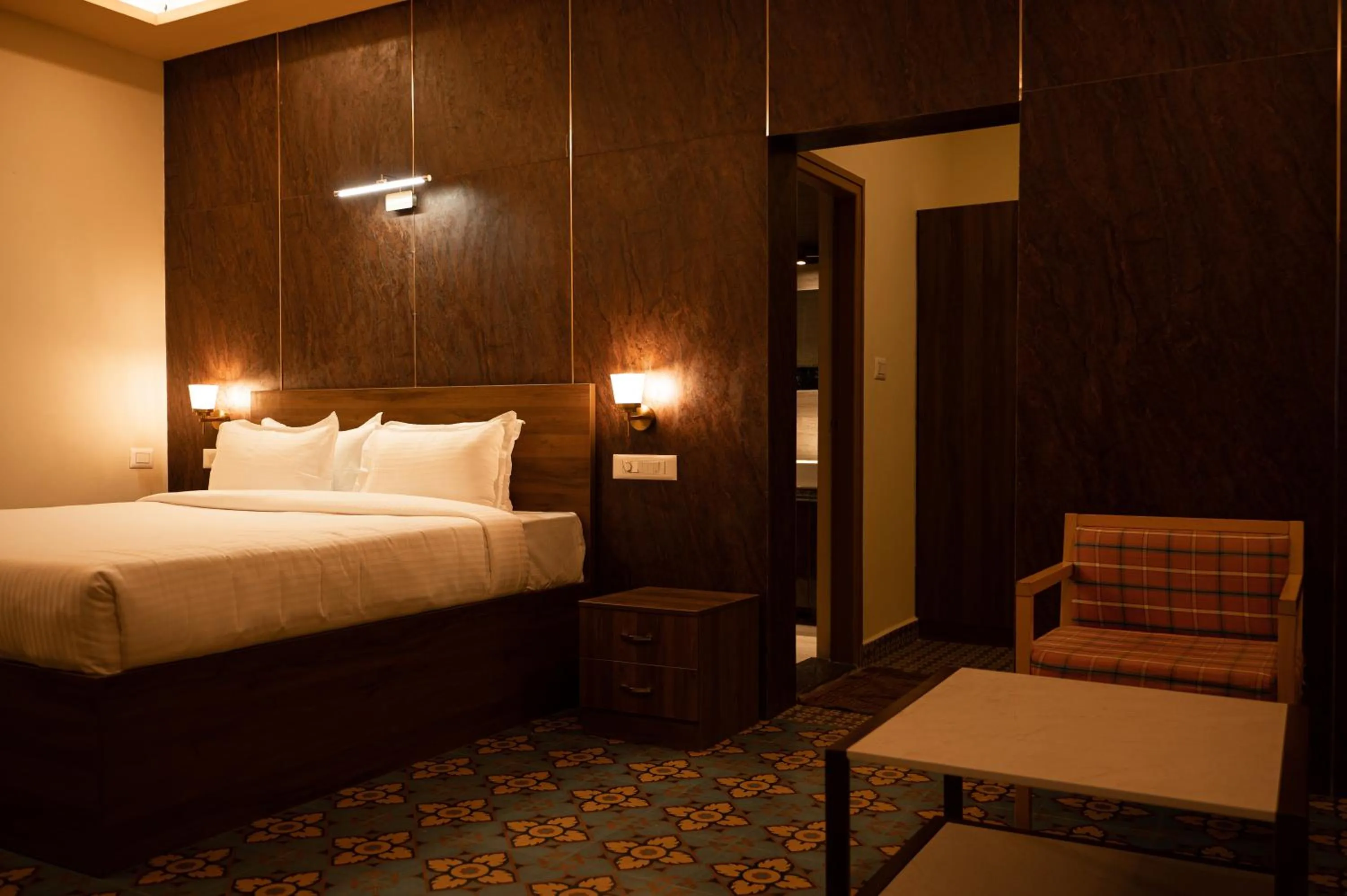 Bed in Poojaris Nirantara - Mysuru