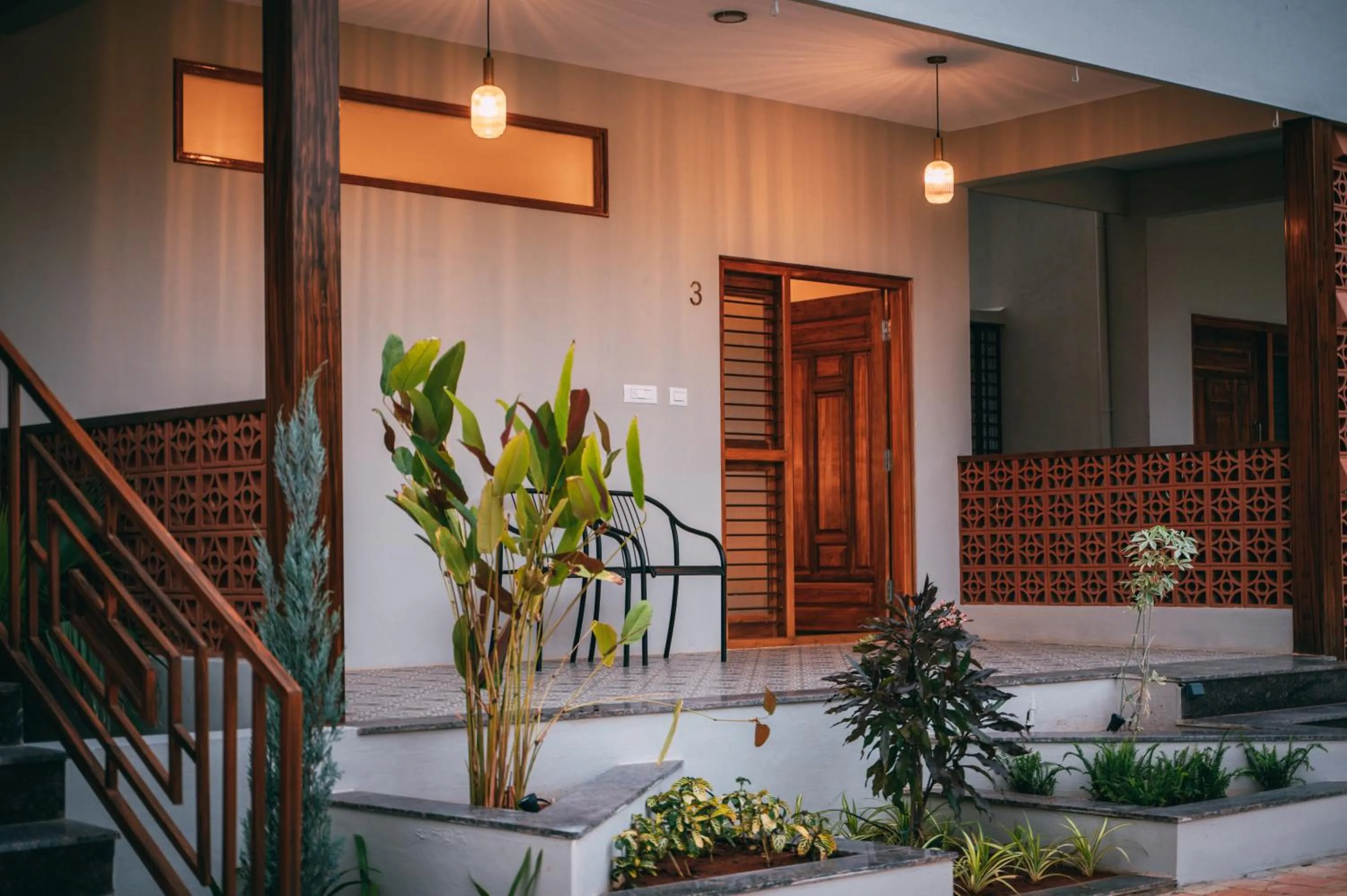 Facade/entrance in Poojaris Nirantara - Mysuru