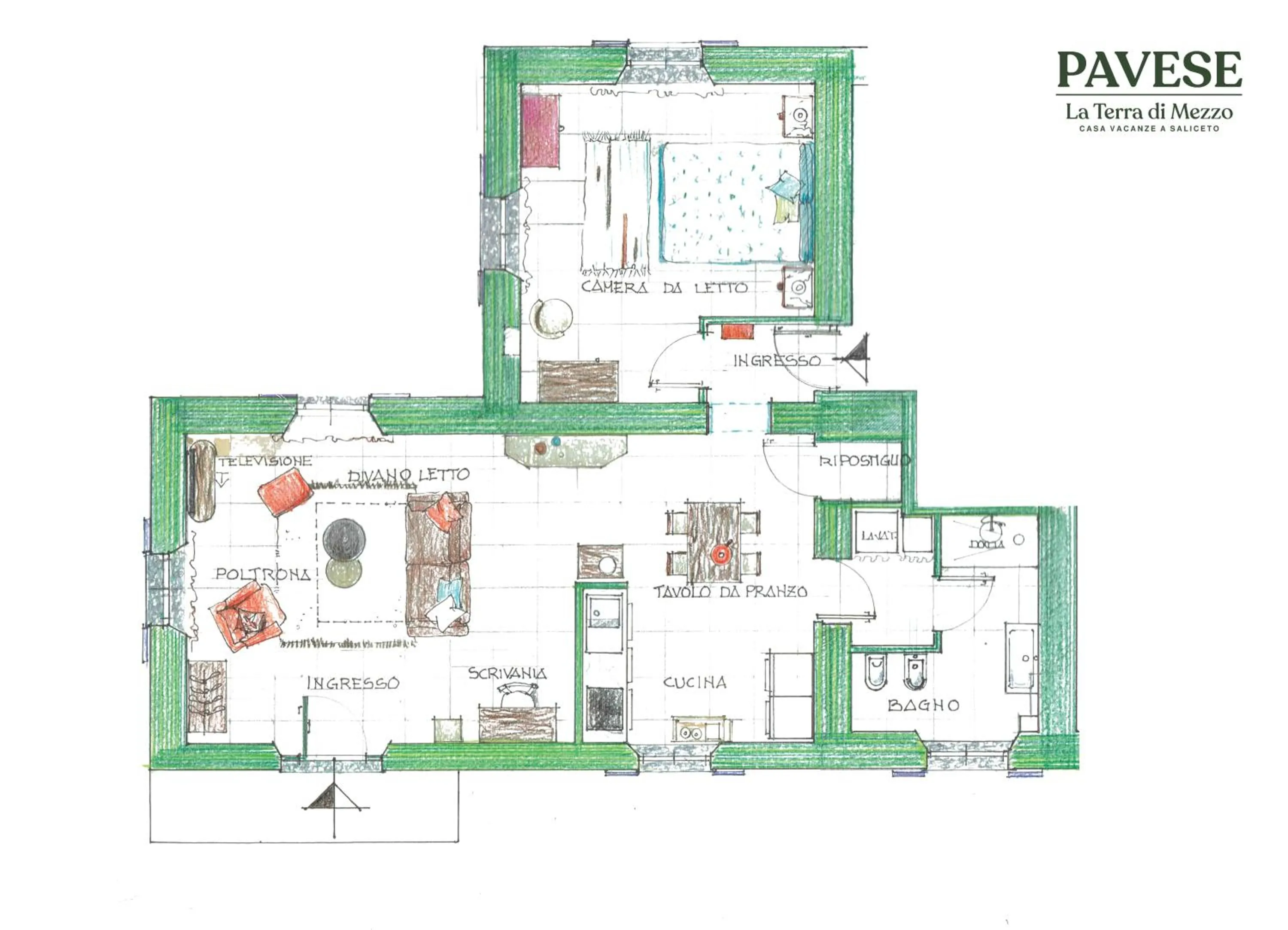 Floor plan in La Terra di Mezzo