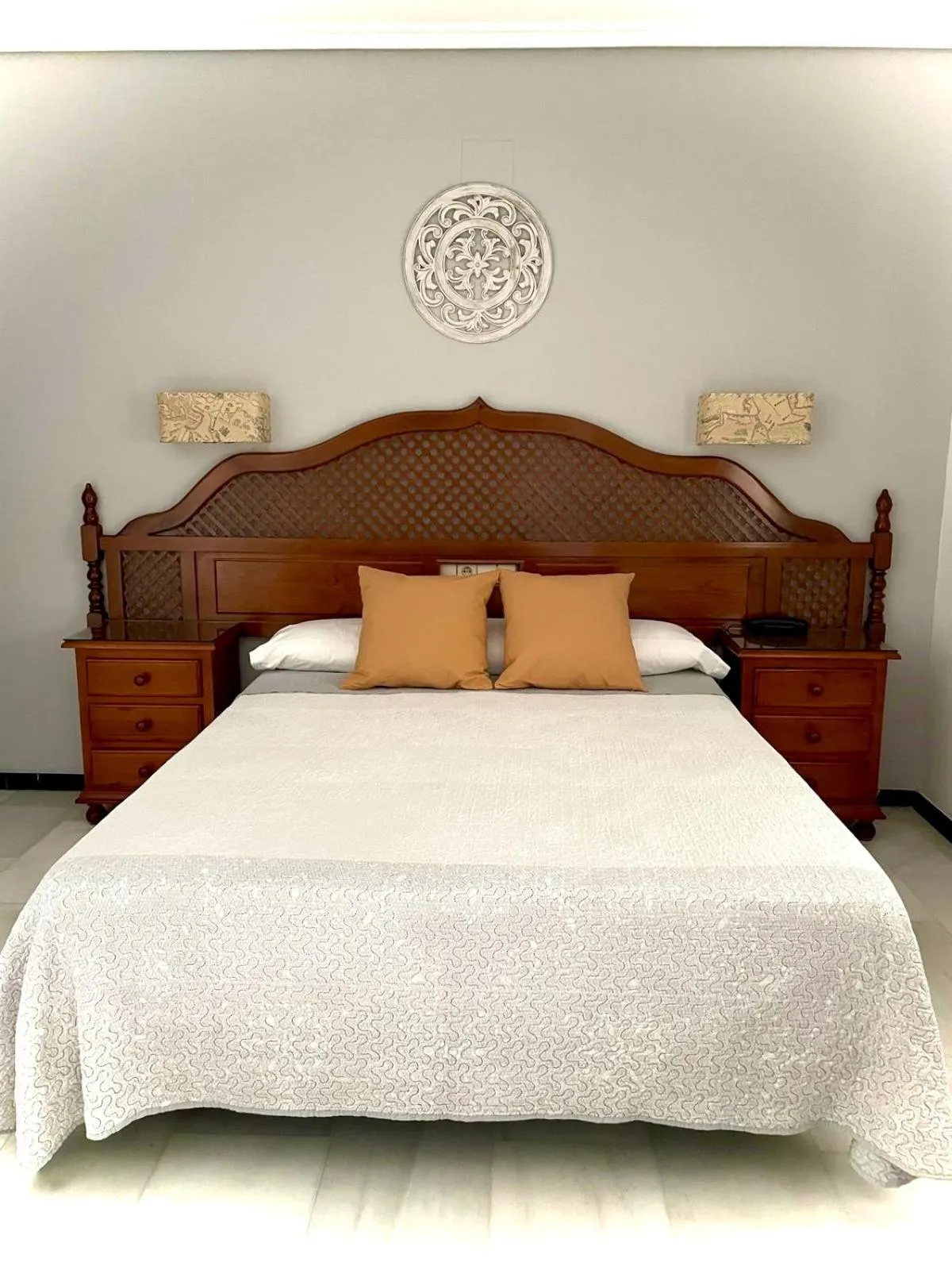 Bed in Hotel Los Omeyas