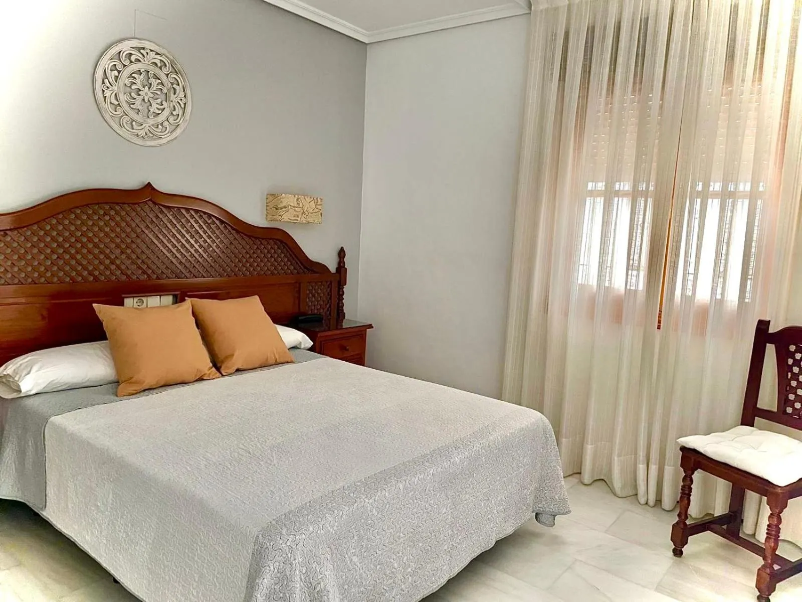 Bed in Hotel Los Omeyas