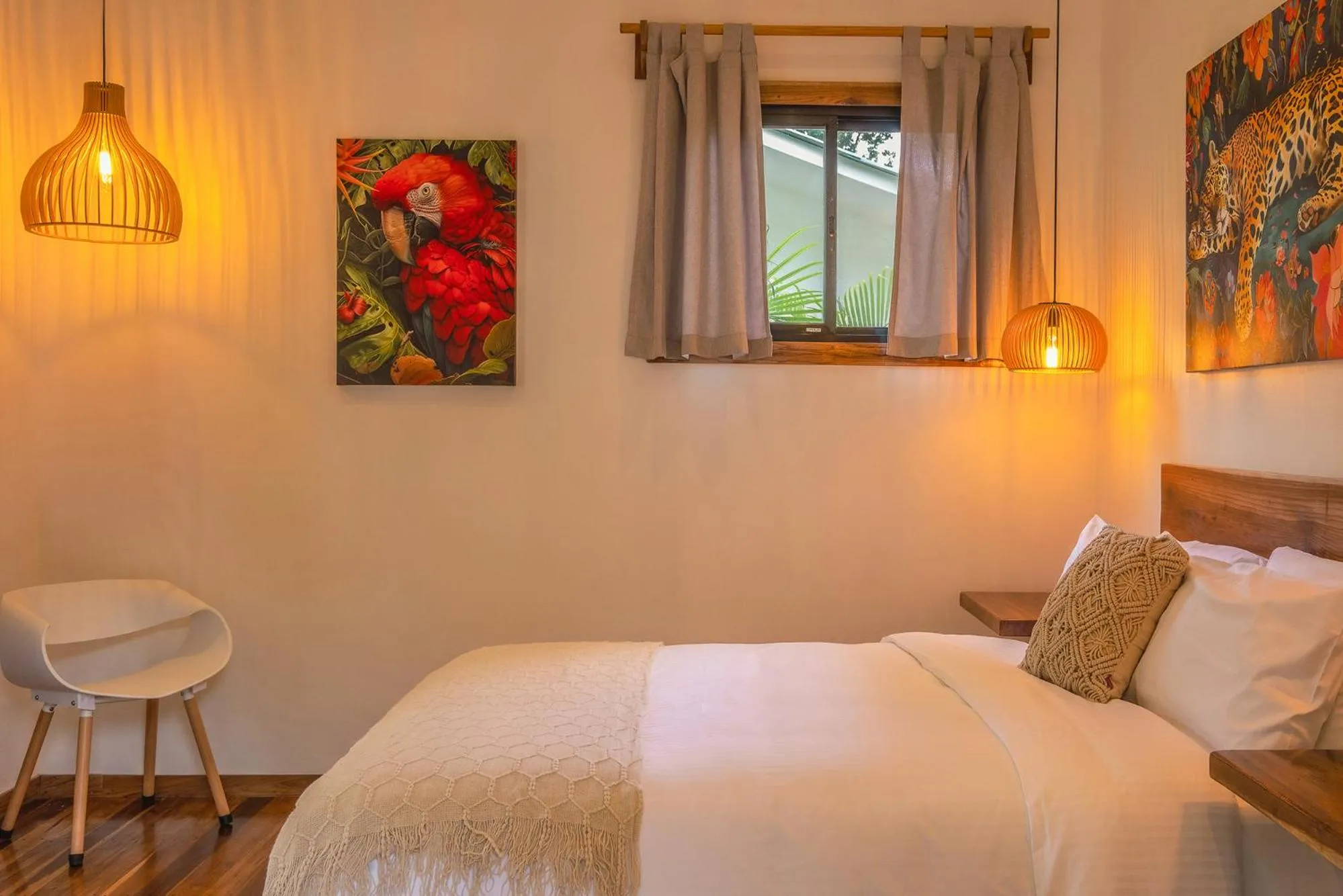 Bed in El Nido Jungle Lodge