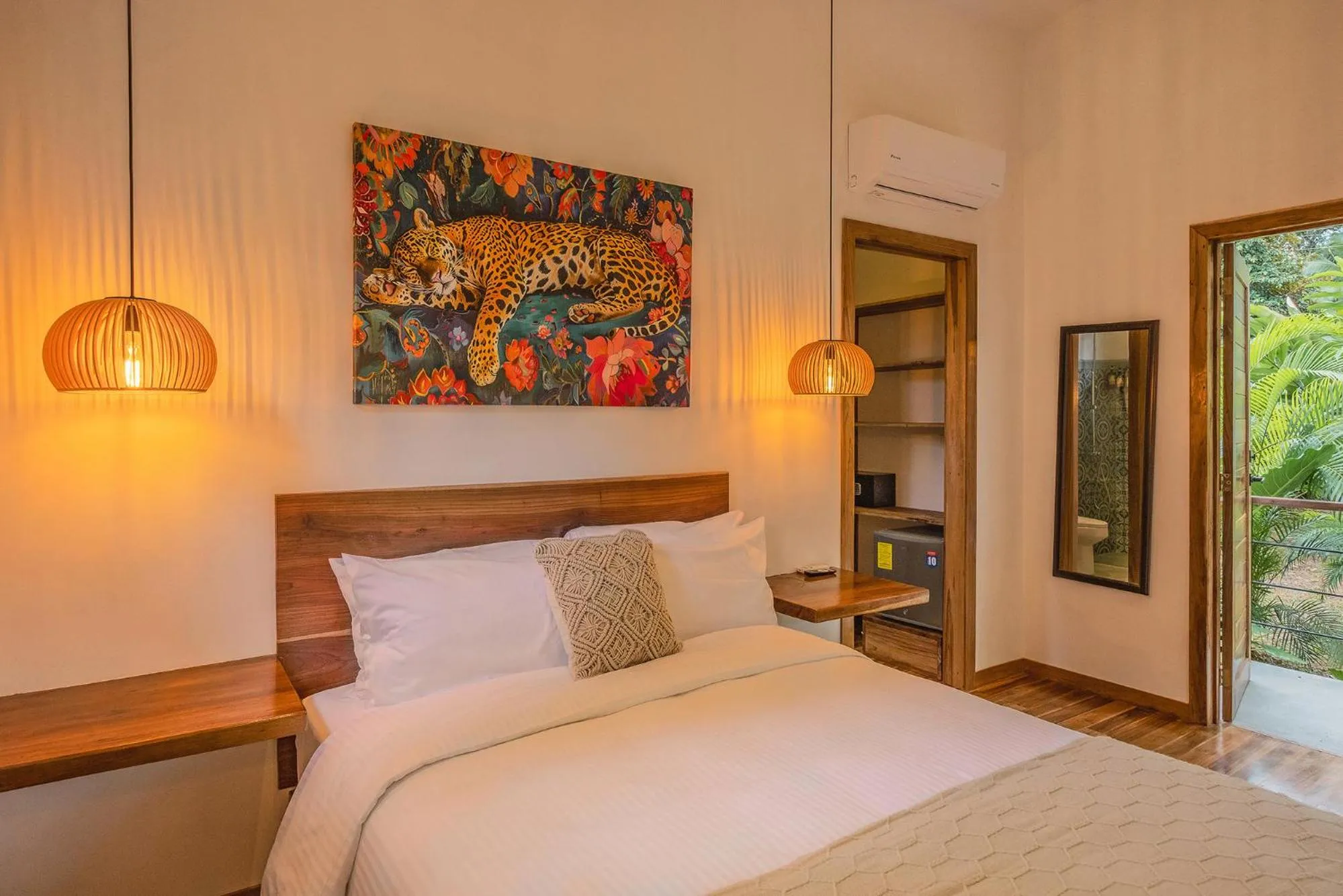 Bed in El Nido Jungle Lodge