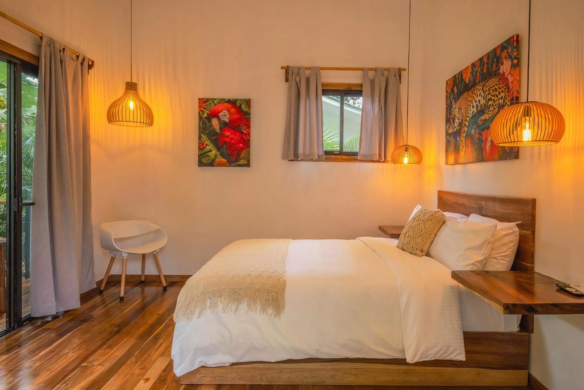 Bed in El Nido Jungle Lodge