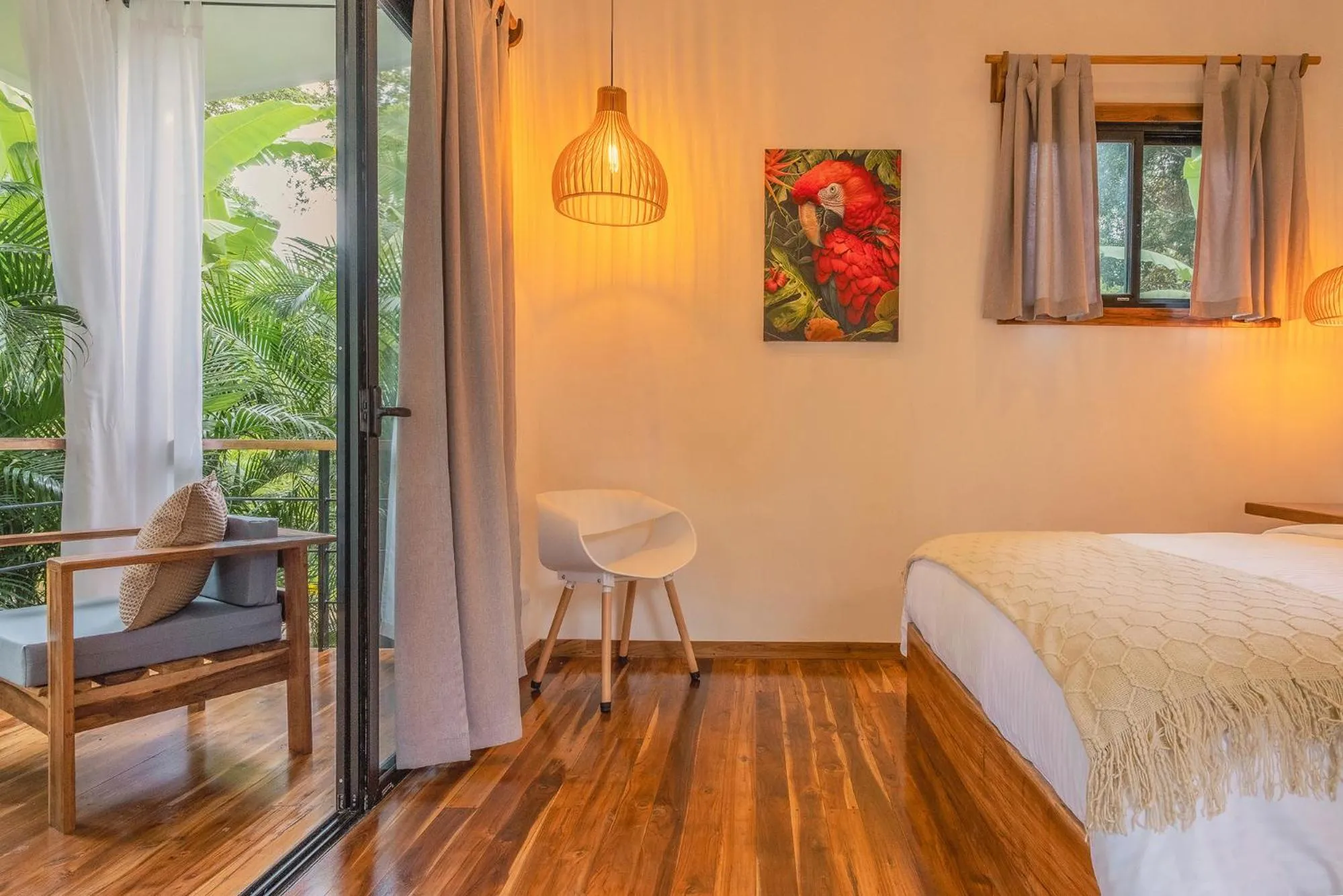 Decorative detail, Bed in El Nido Jungle Lodge