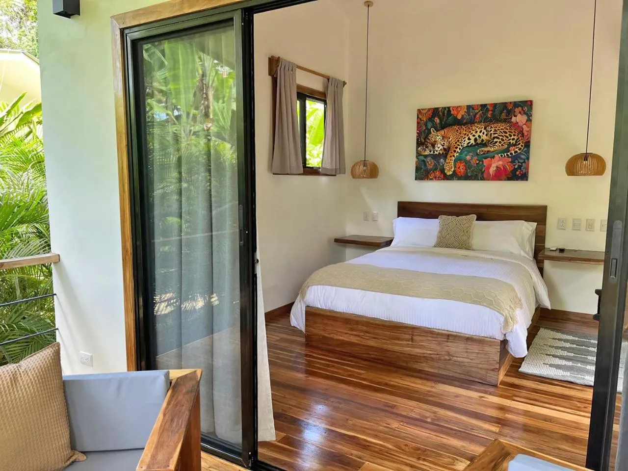 Bed in El Nido Jungle Lodge