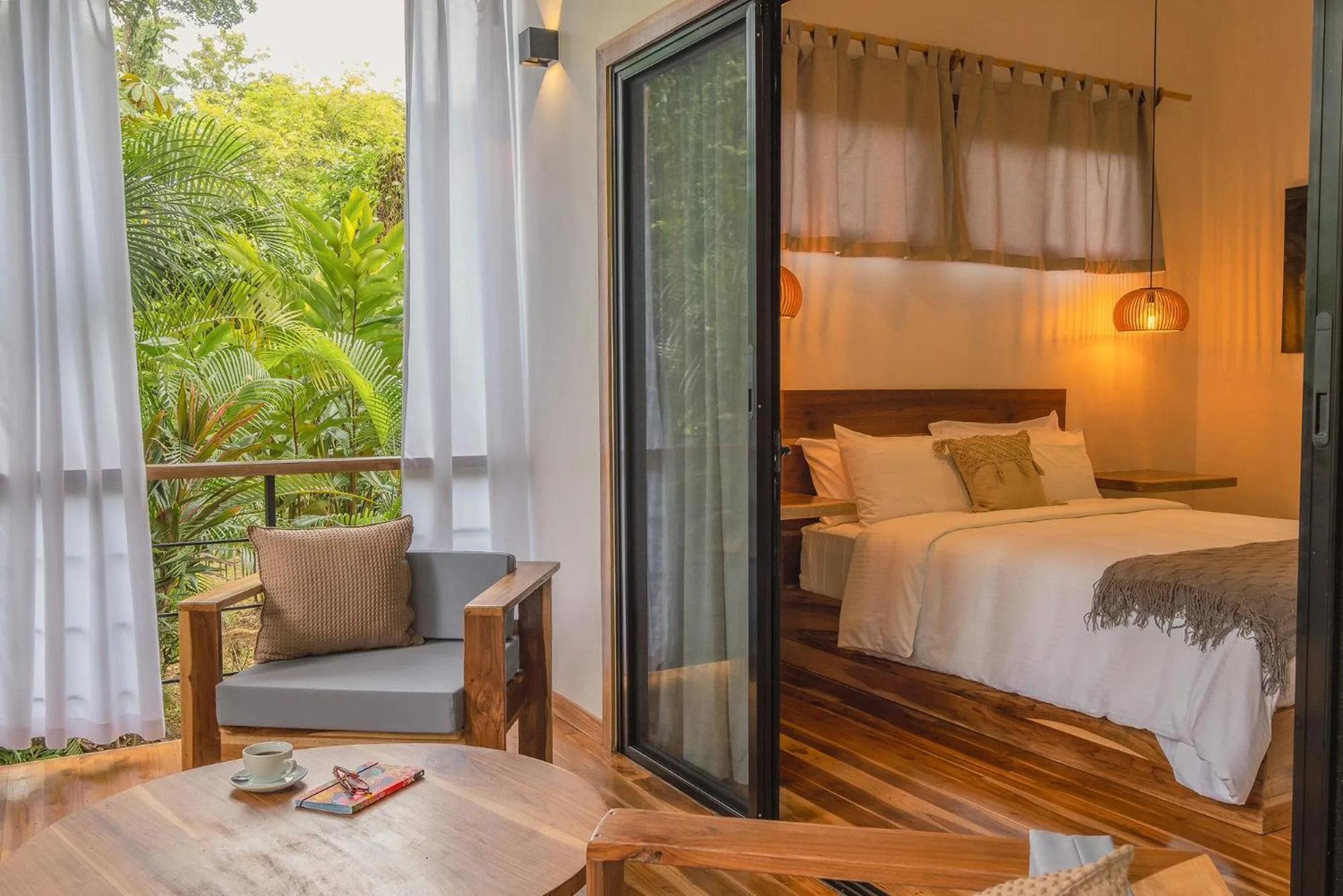 Bed in El Nido Jungle Lodge