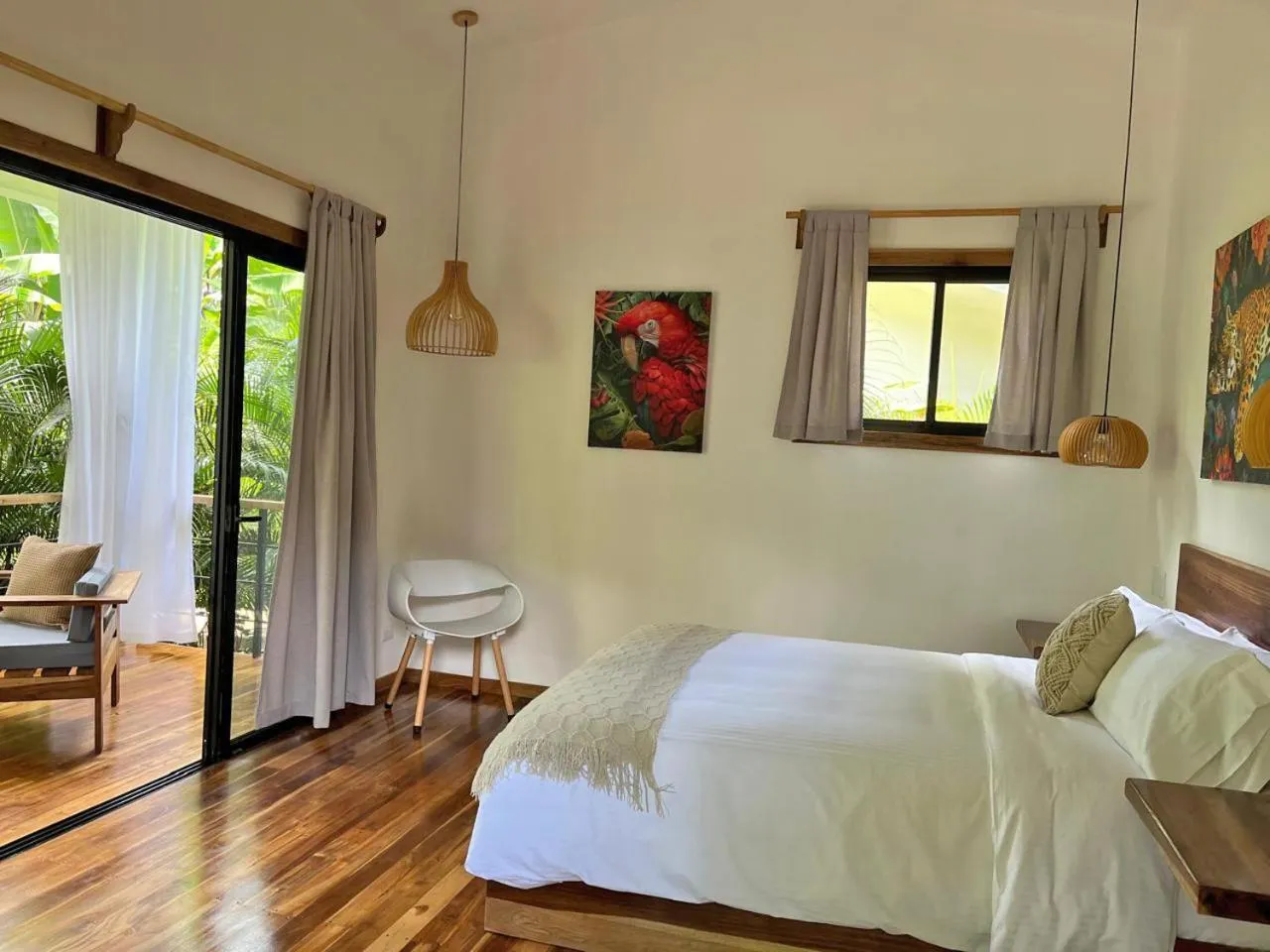 Bed in El Nido Jungle Lodge