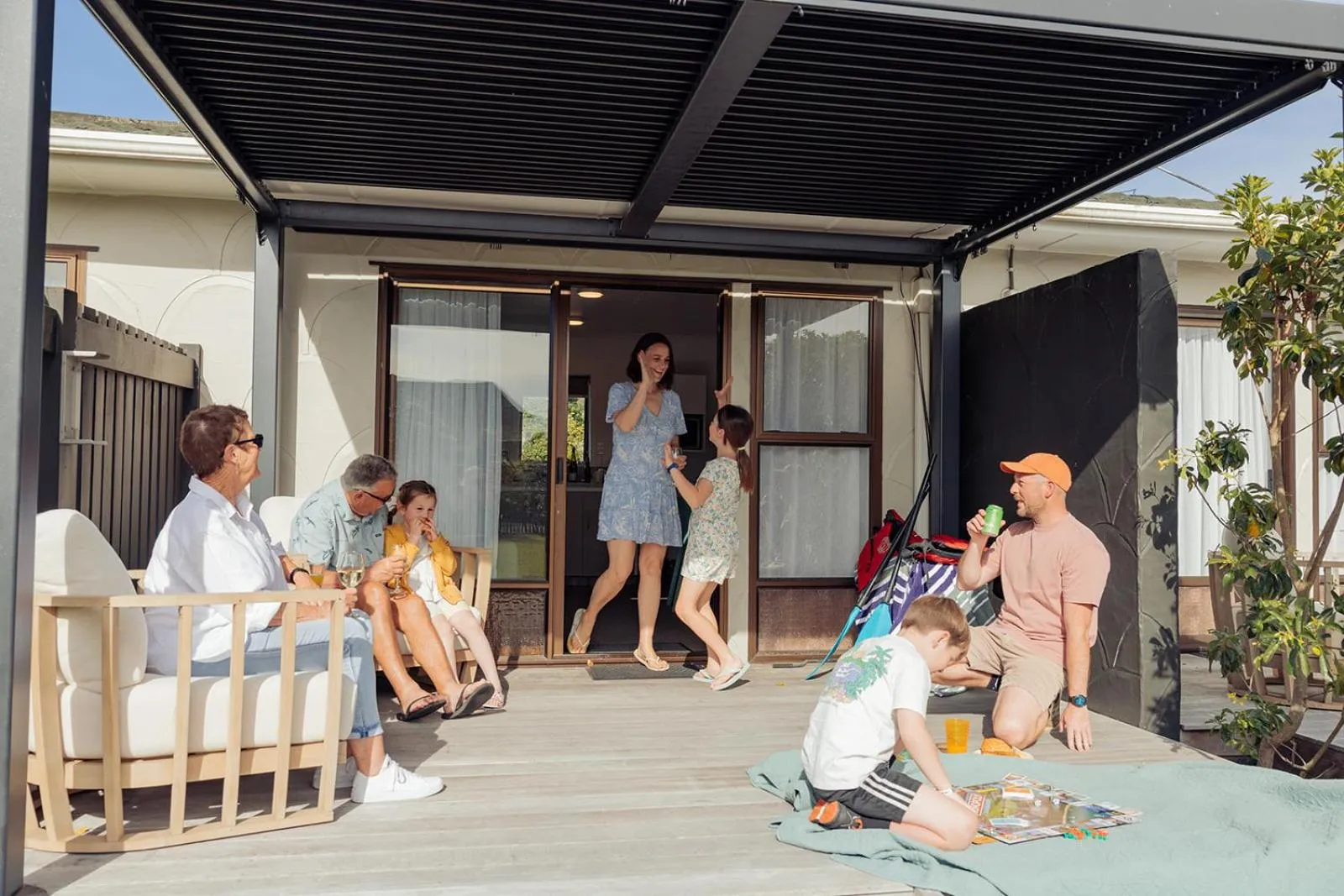 Garden in Tāhuna Beach Holiday Park