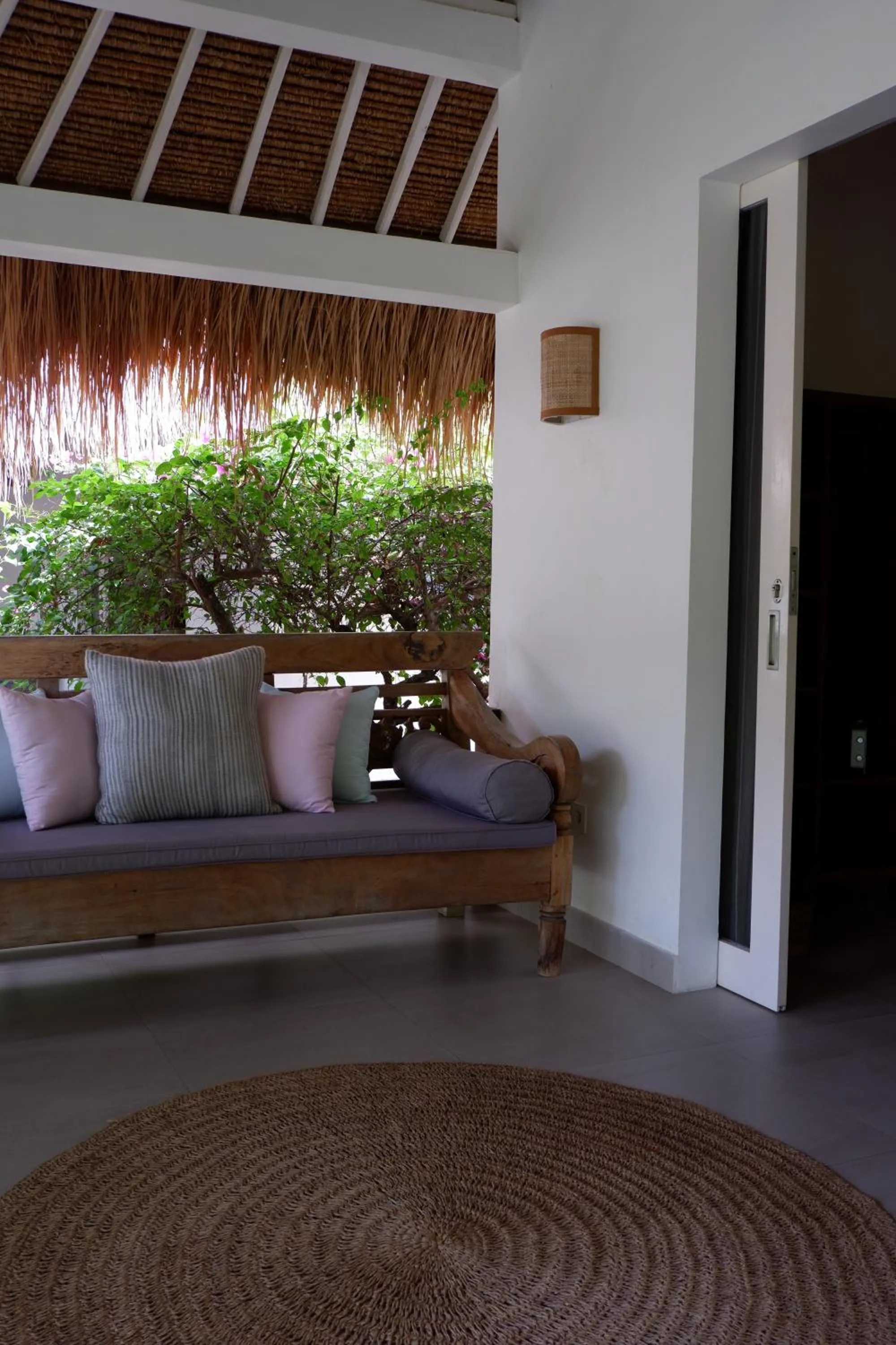 Seating area in Karma Kayak