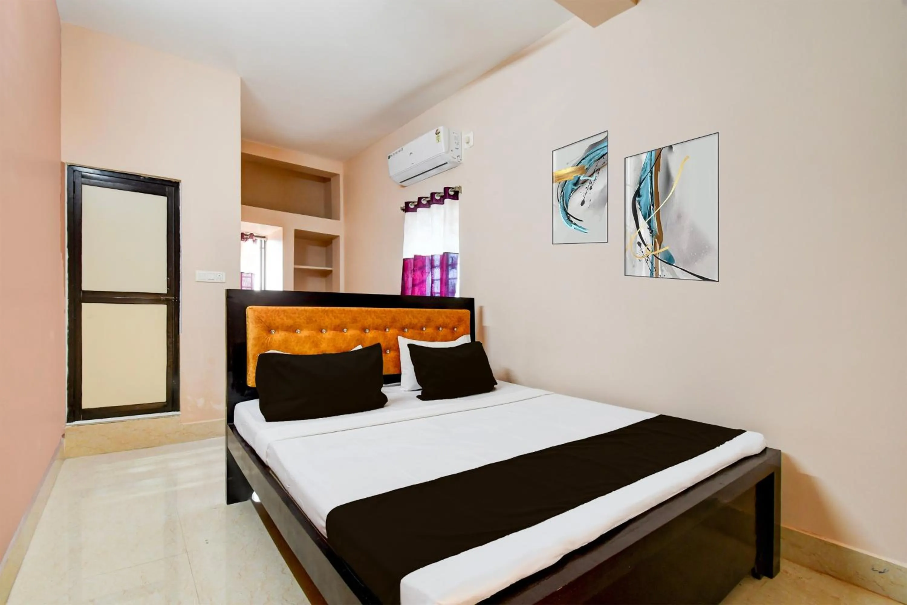 Bathroom, Bed in Hotel O SWAIN RESIDENCY