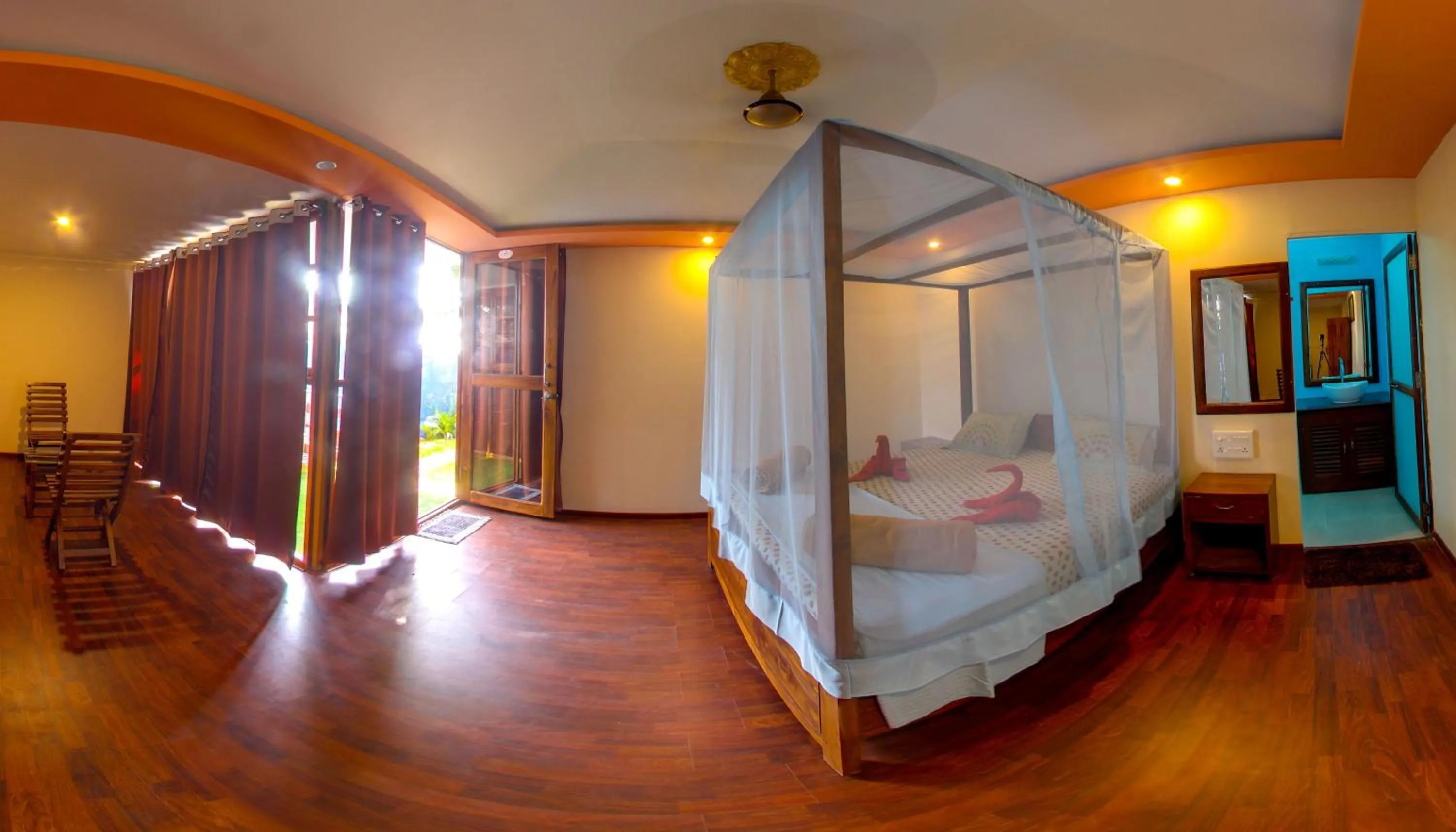 Bed in Sea Front Beach Huts