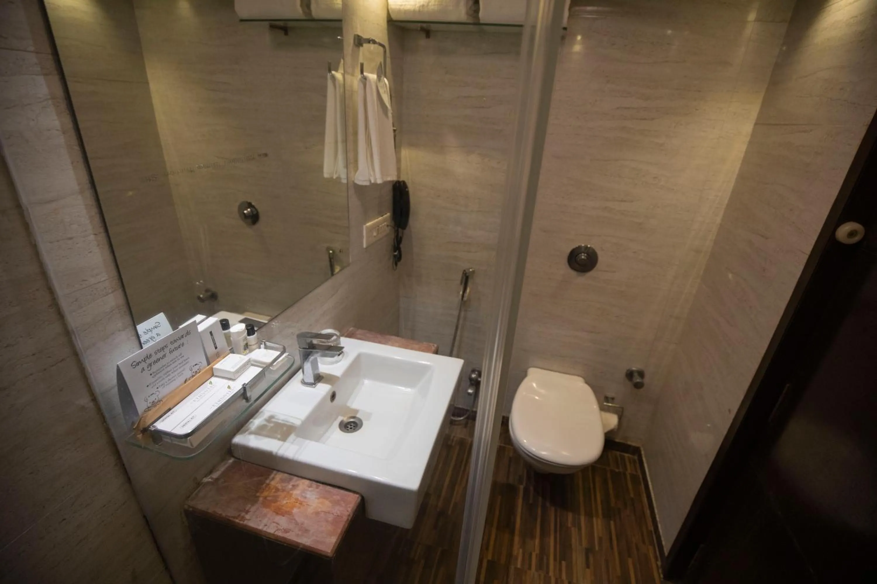 Bathroom in Ethnotel, Kolkata Airport