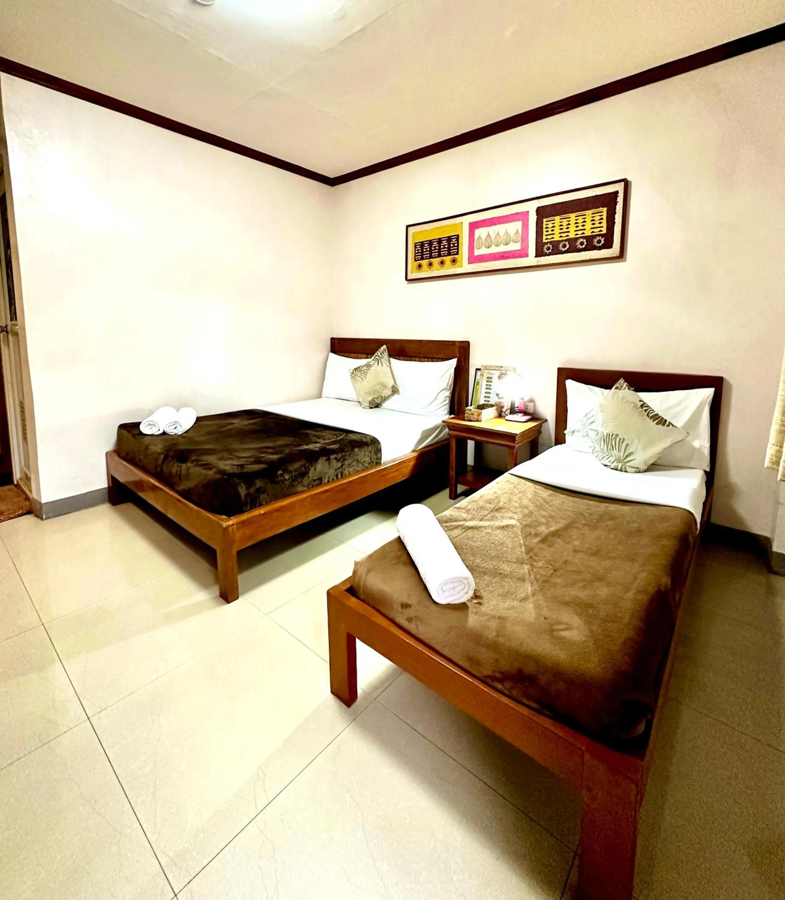 Bed in Papierus Pensionne