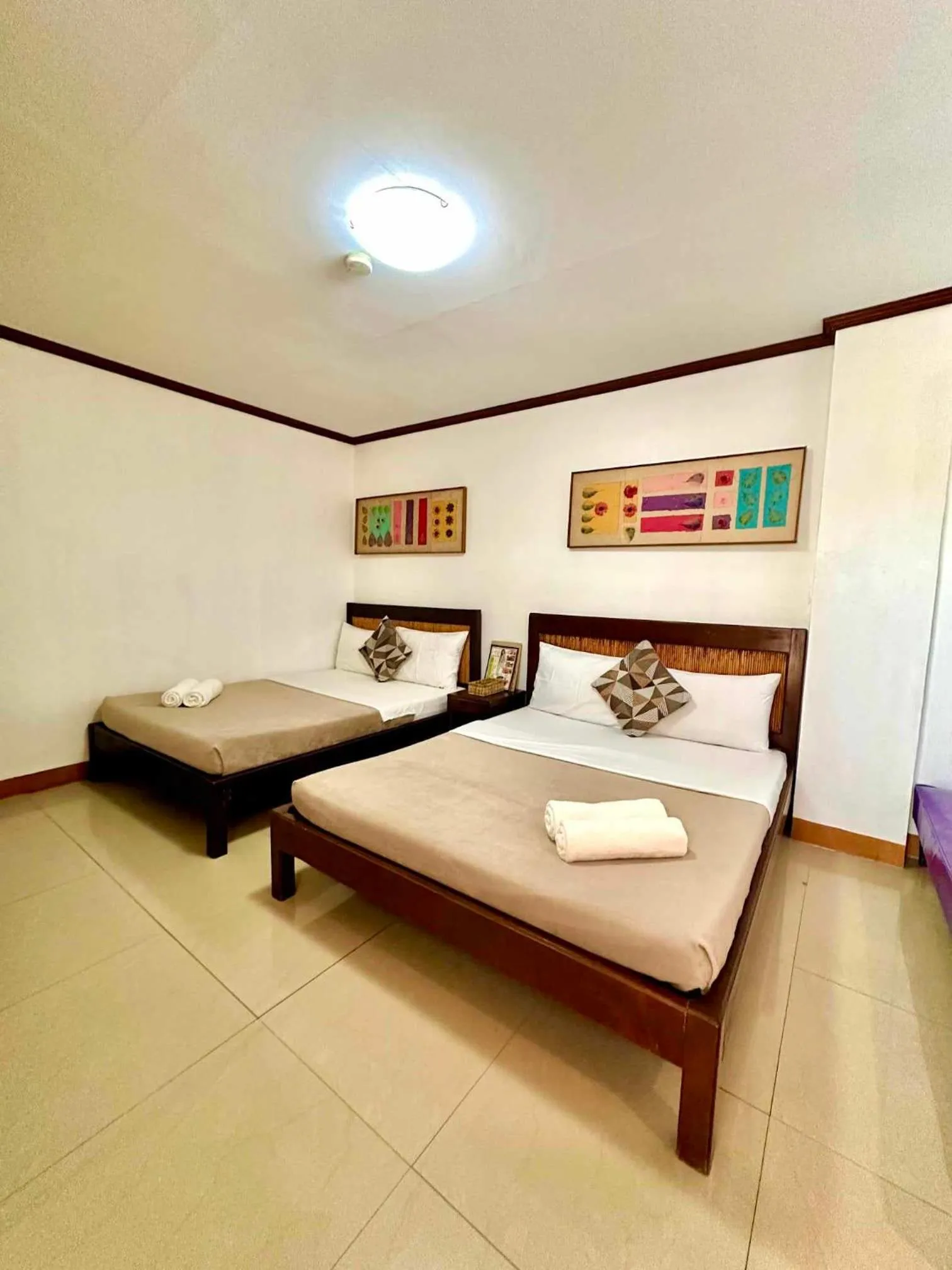 Bed in Papierus Pensionne