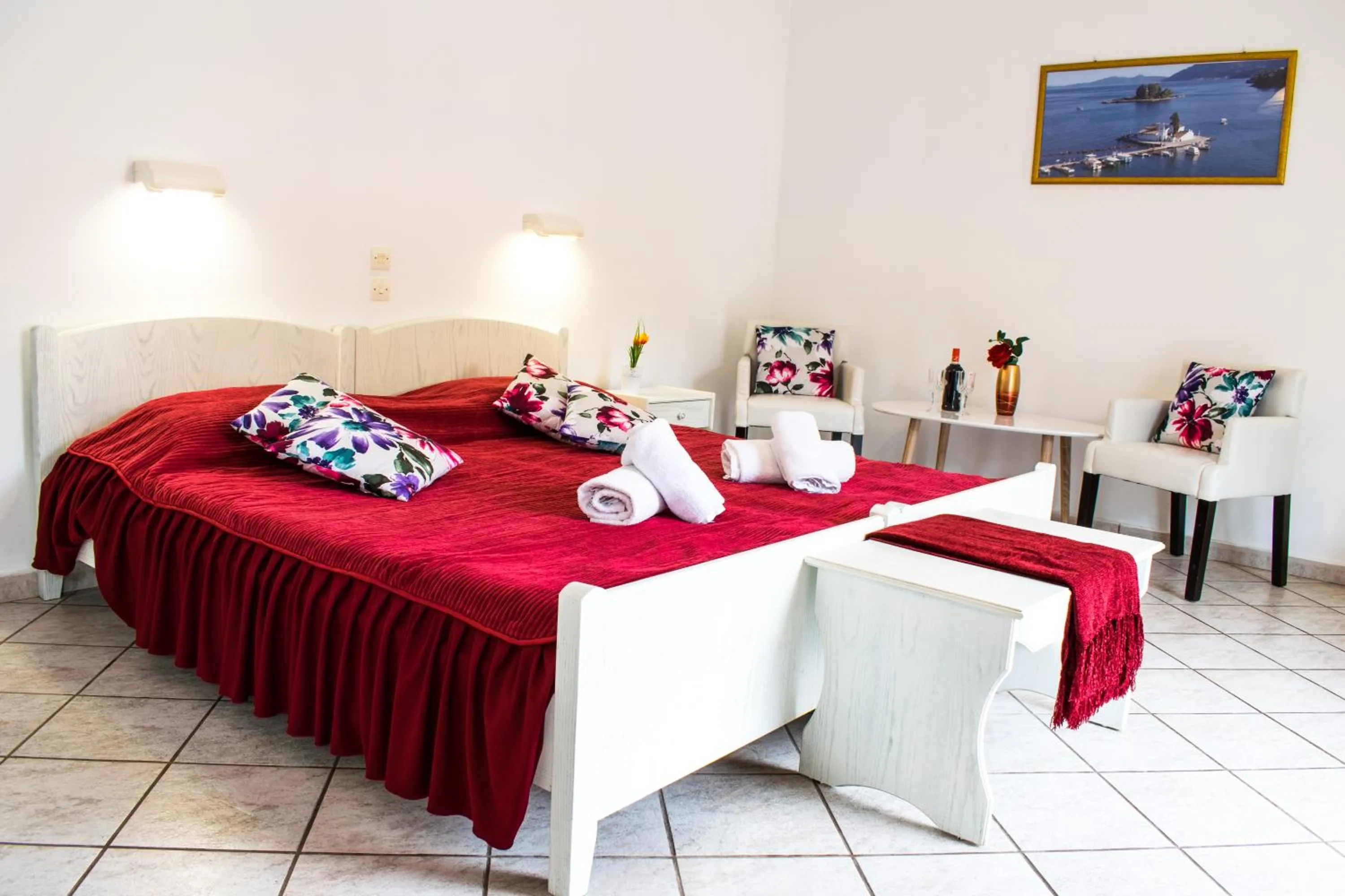 Bed in Apart Hotel Blumarin