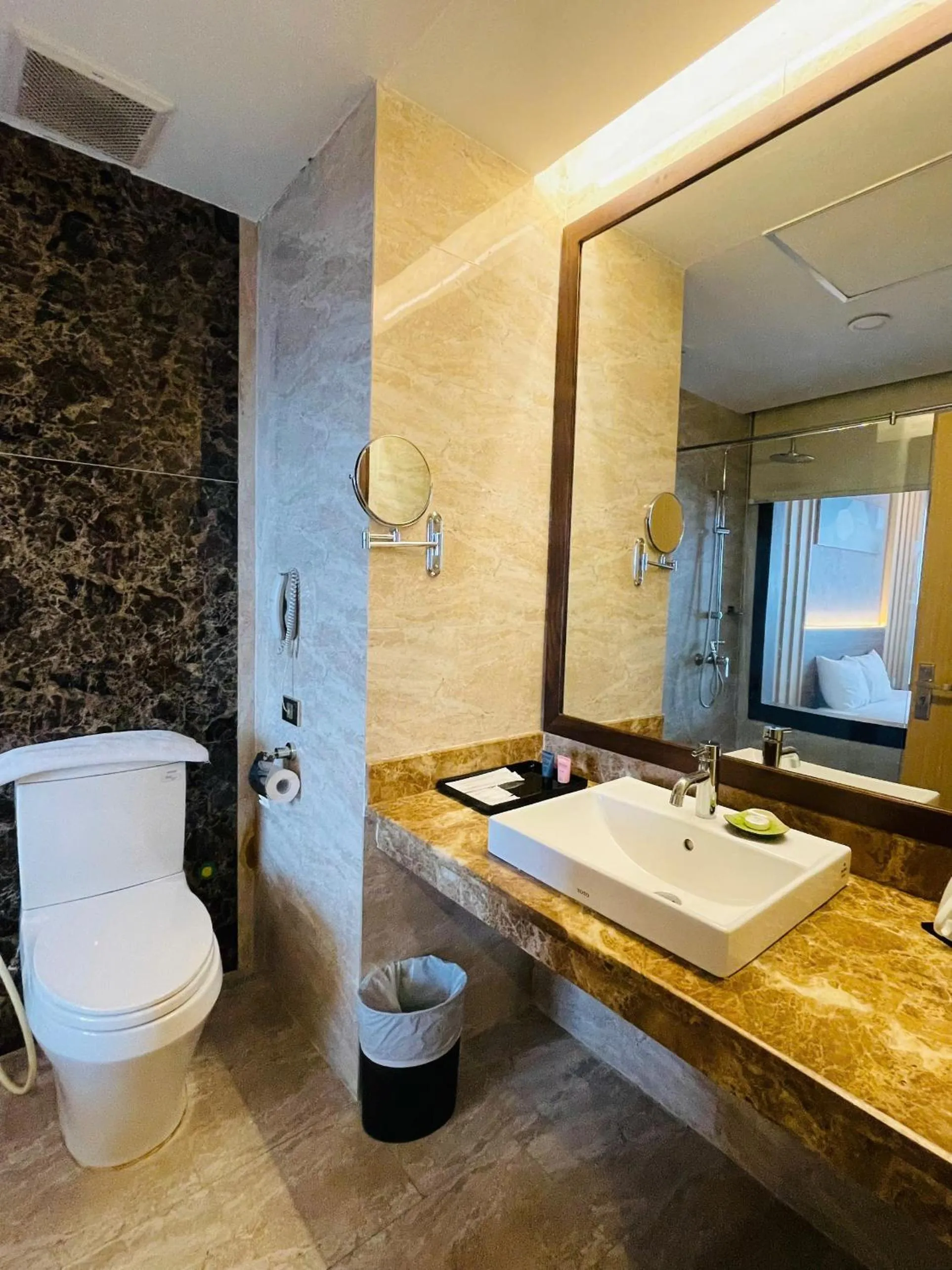 Shower in Muong Thanh Grand Quang Tri Hotel