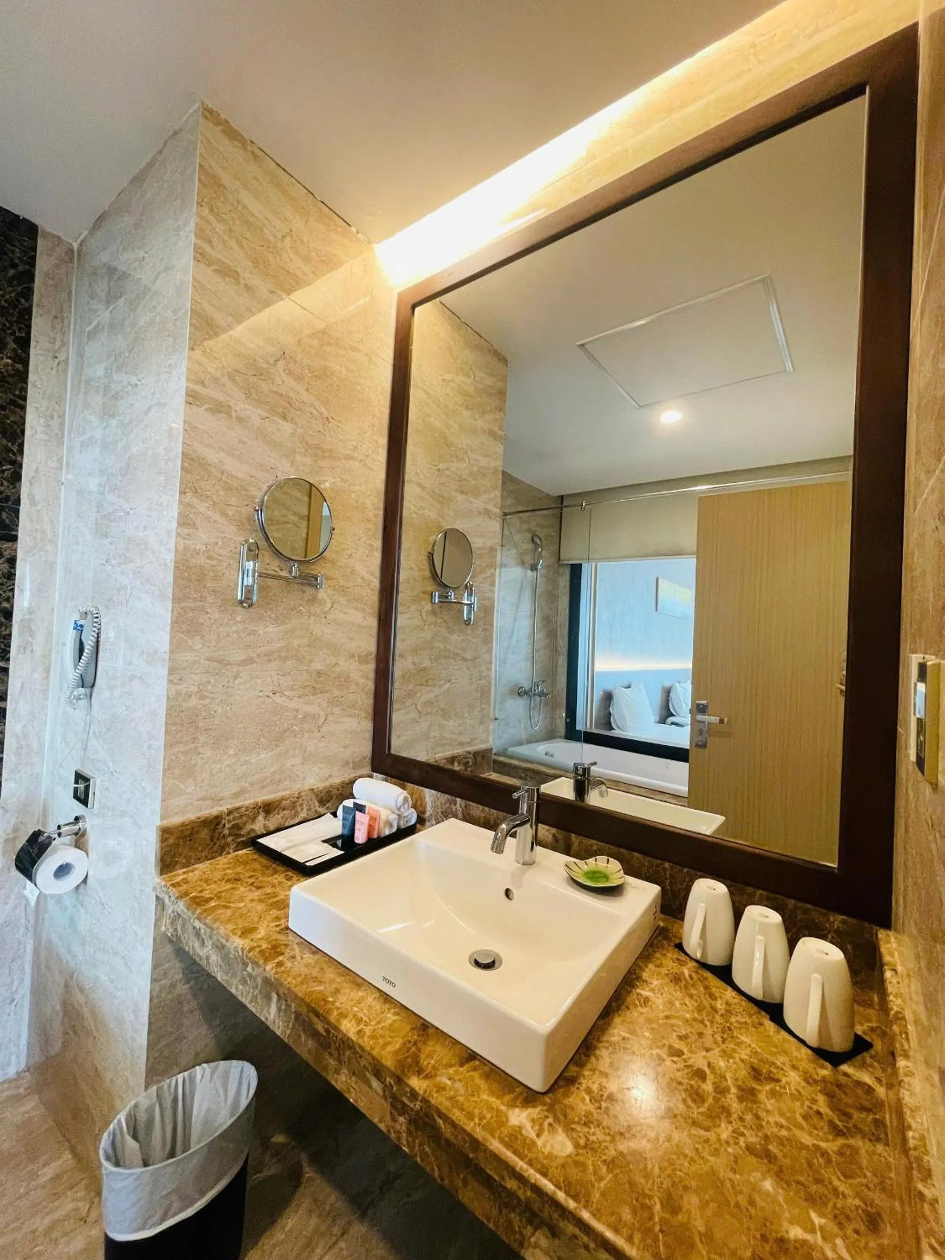 Shower in Muong Thanh Grand Quang Tri Hotel