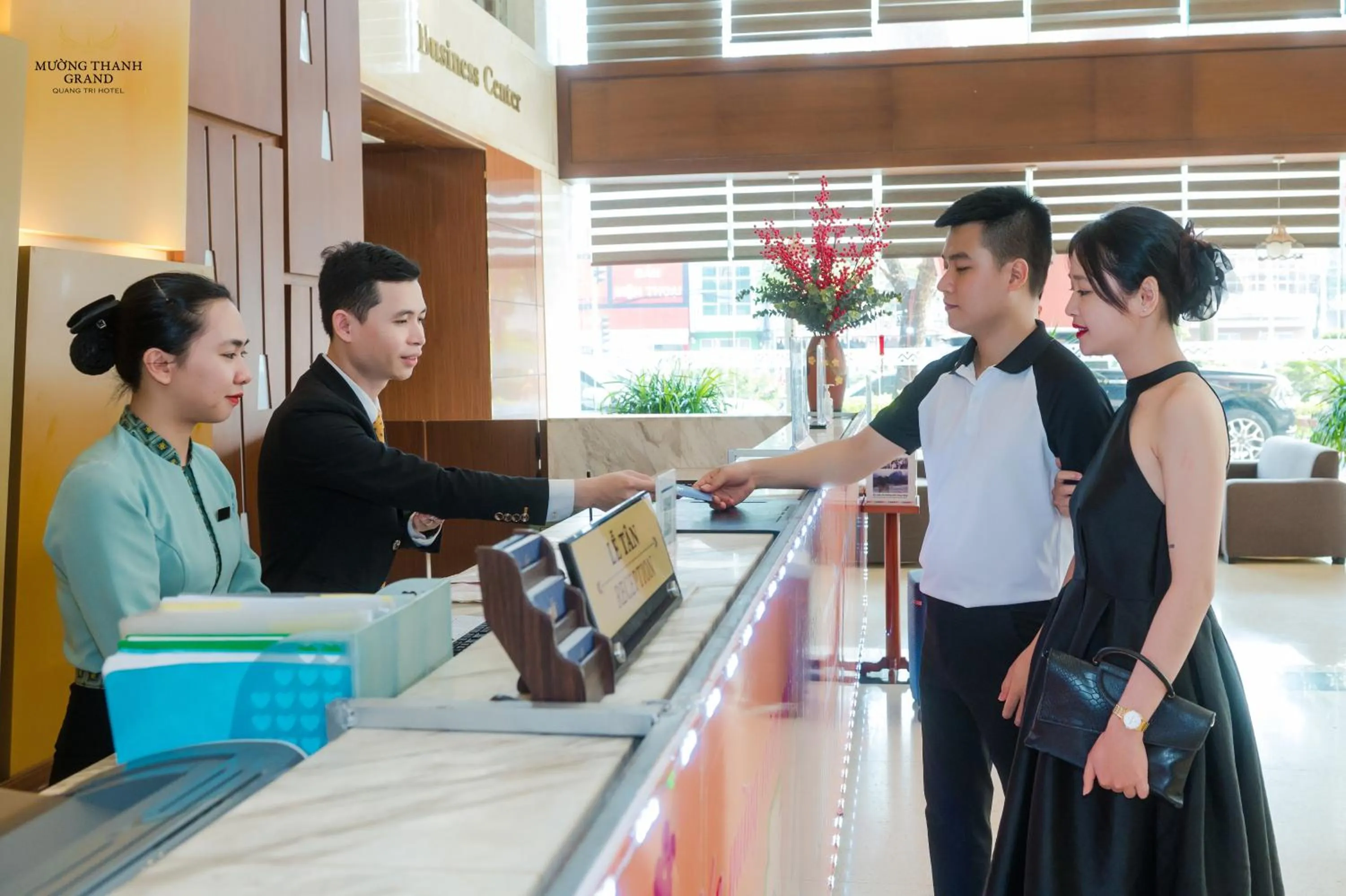 Lobby or reception in Muong Thanh Grand Quang Tri Hotel