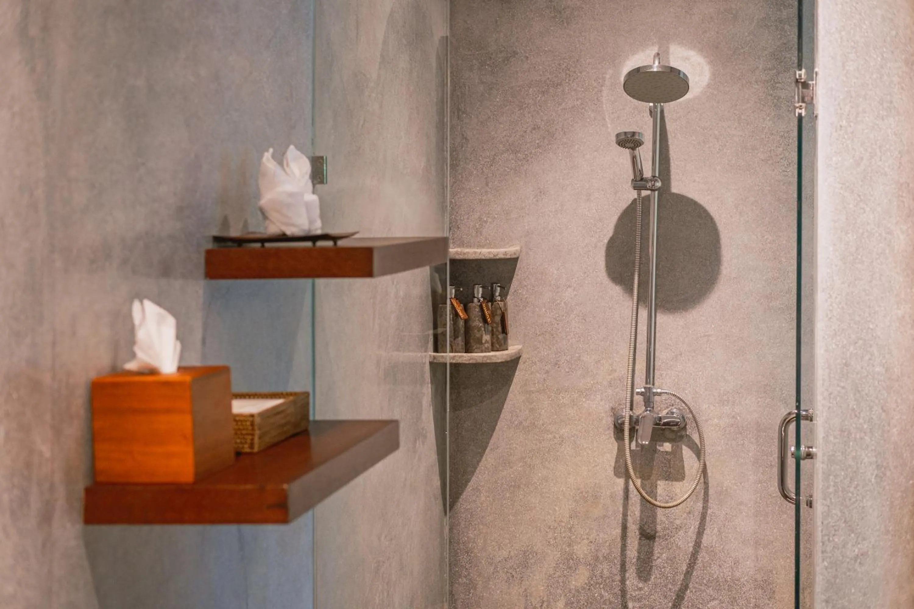 Shower in BeingSattvaa Luxury Ubud