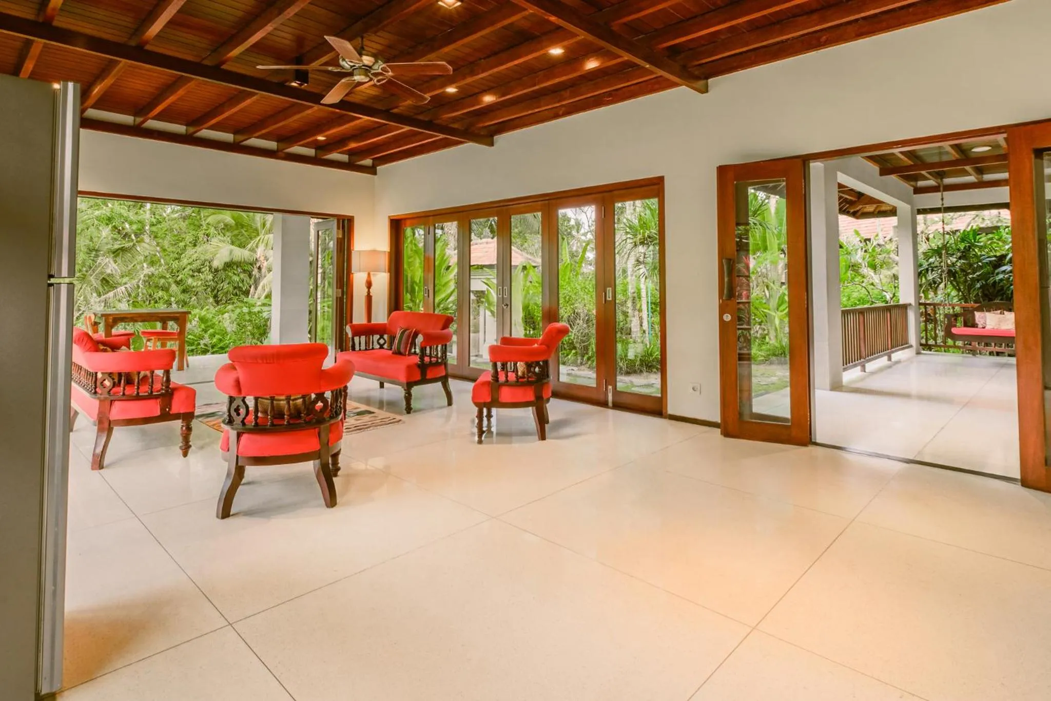 Living room in BeingSattvaa Luxury Ubud
