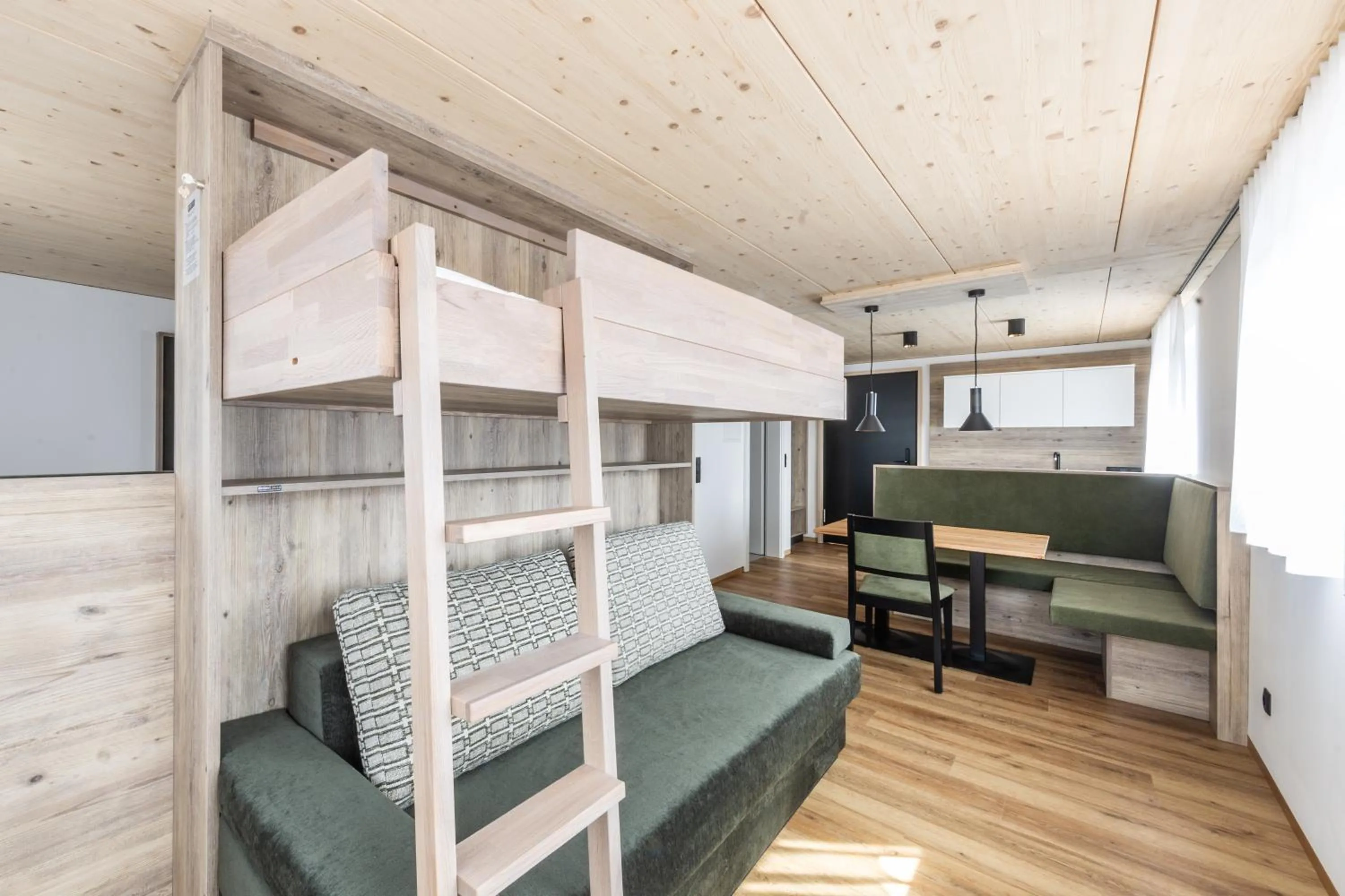 Kitchen or kitchenette, Bed in Alpen Krone by Maier - Dornbirn
