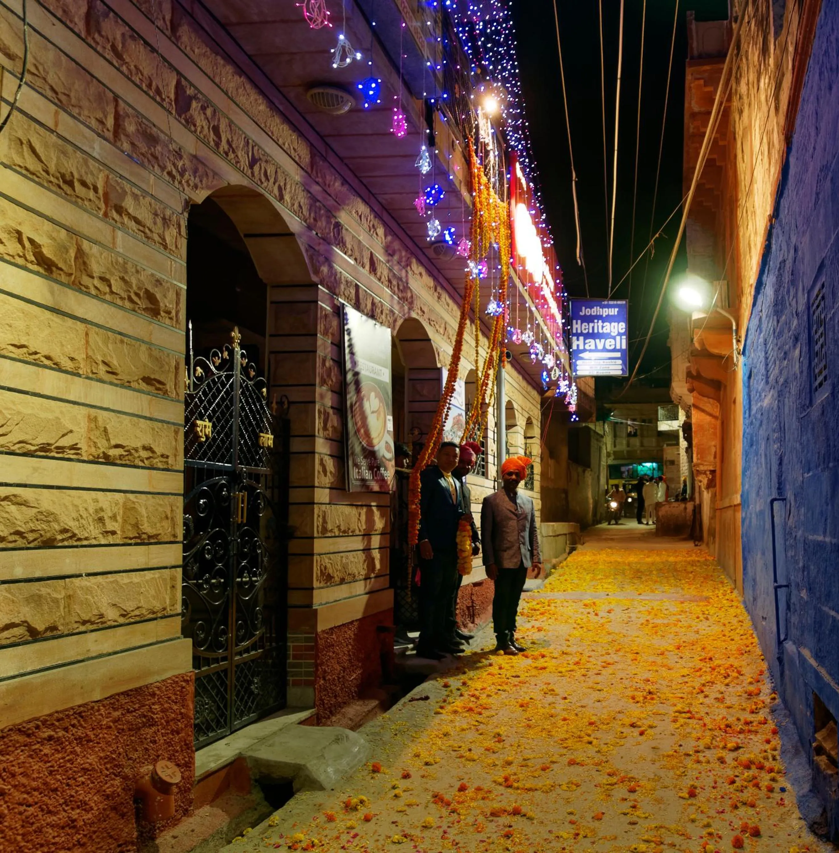 Facade/entrance in Jodhpur Heritage Haveli Guest House