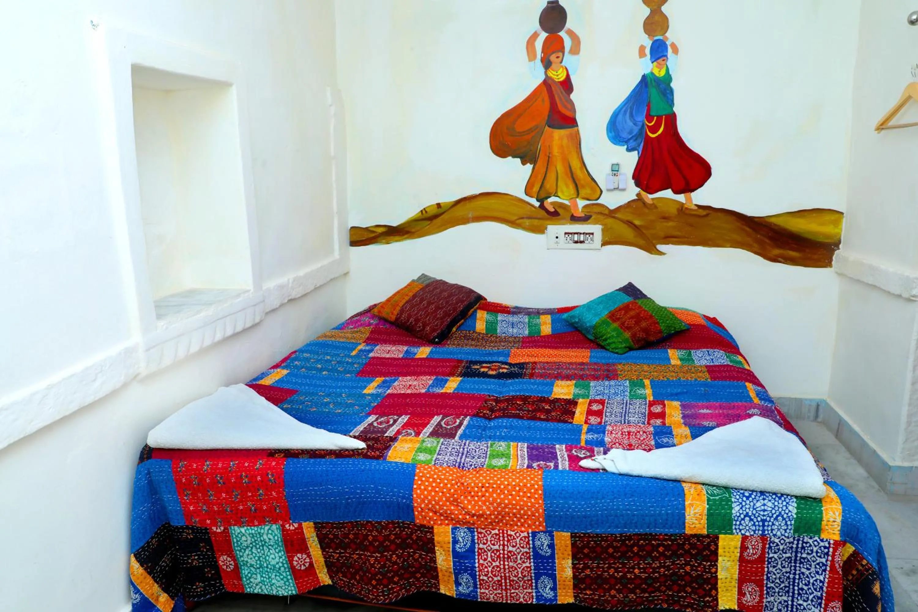 Bedroom, Bed in Jodhpur Heritage Haveli Guest House
