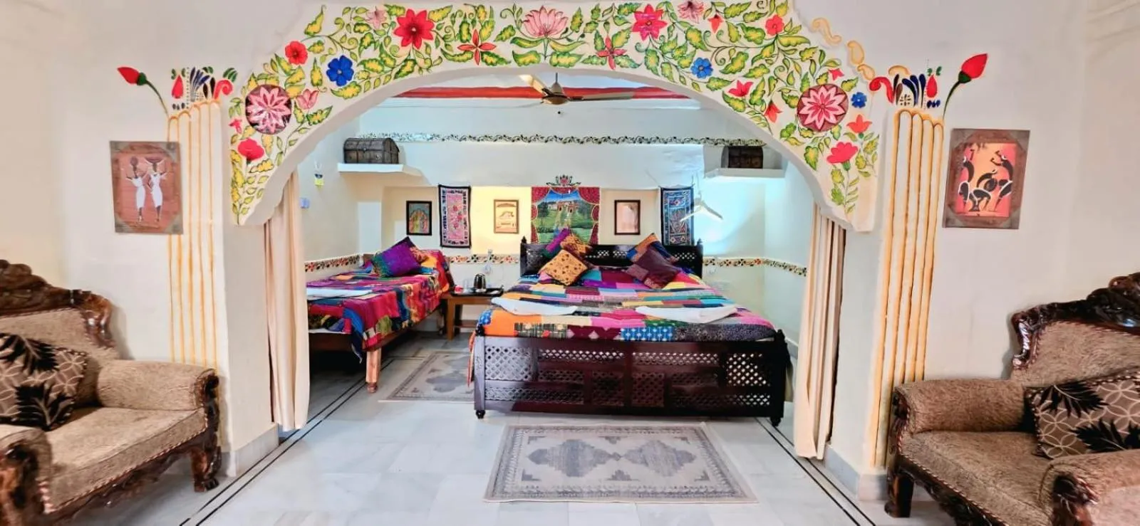 Bedroom in Jodhpur Heritage Haveli Guest House