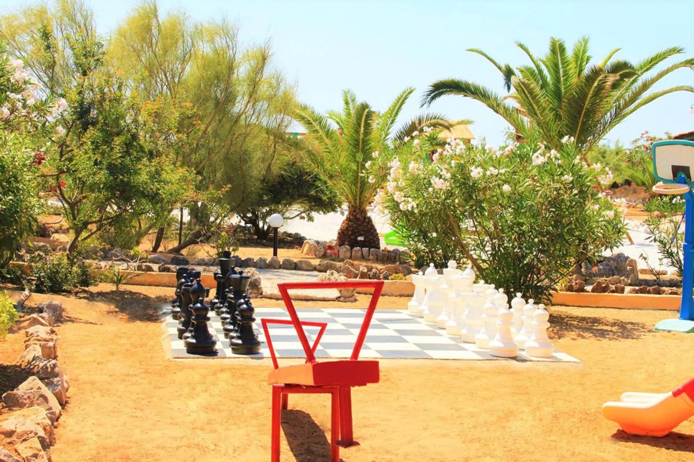 Children play ground in Zorbas Beach Village Hotel