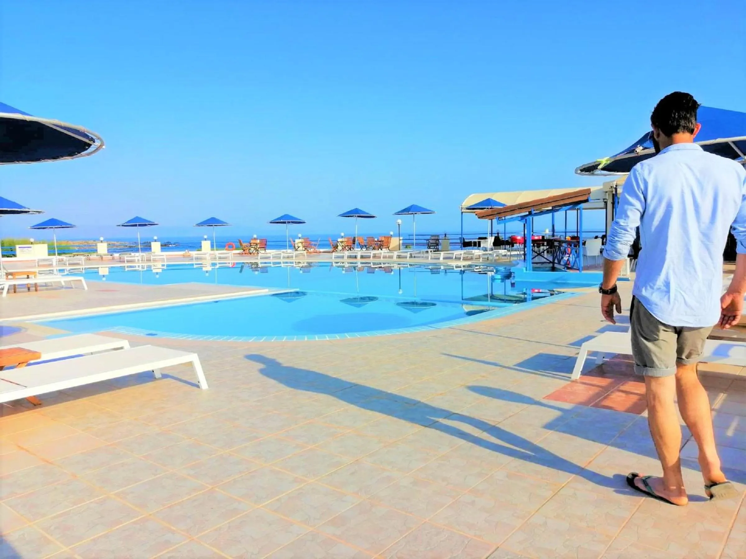 Swimming pool in Zorbas Beach Village Hotel